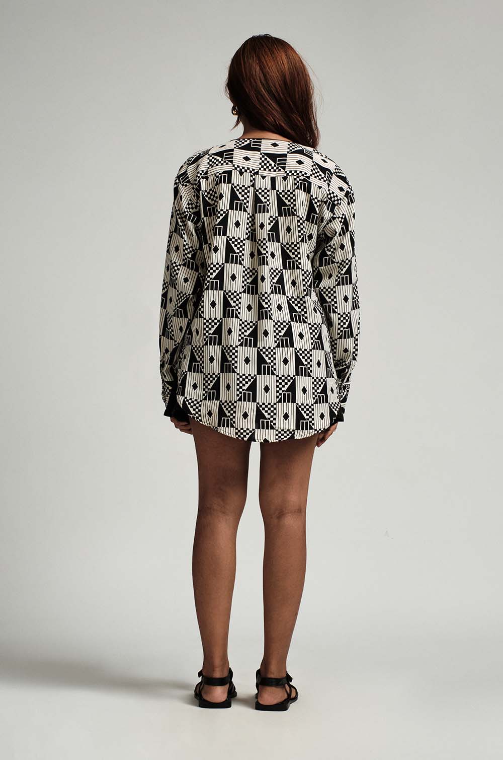 Printed Oversized Top