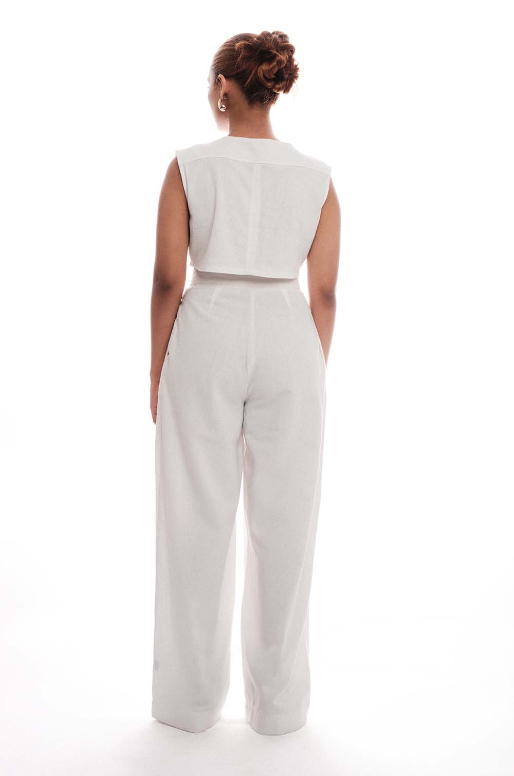 Wide Leg Pant - White