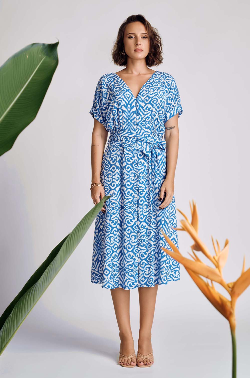Button Down Midi Dress
