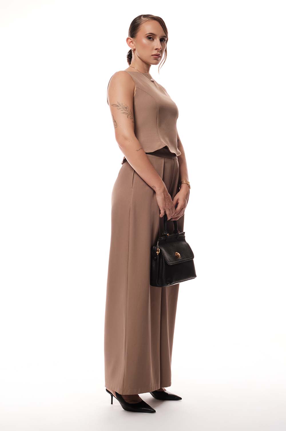 Flared Pants - Brown
