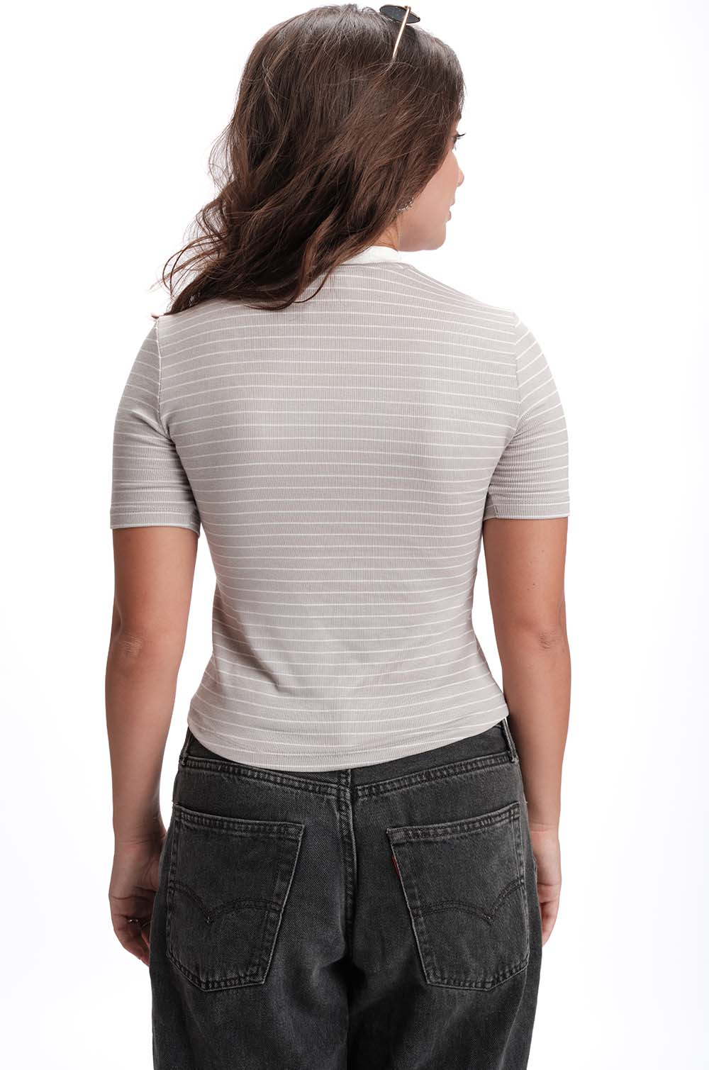 Contrast Collar Tshirt