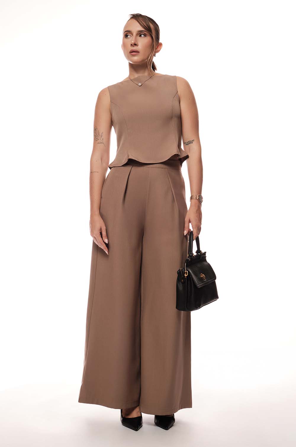 Flared Pants - Brown