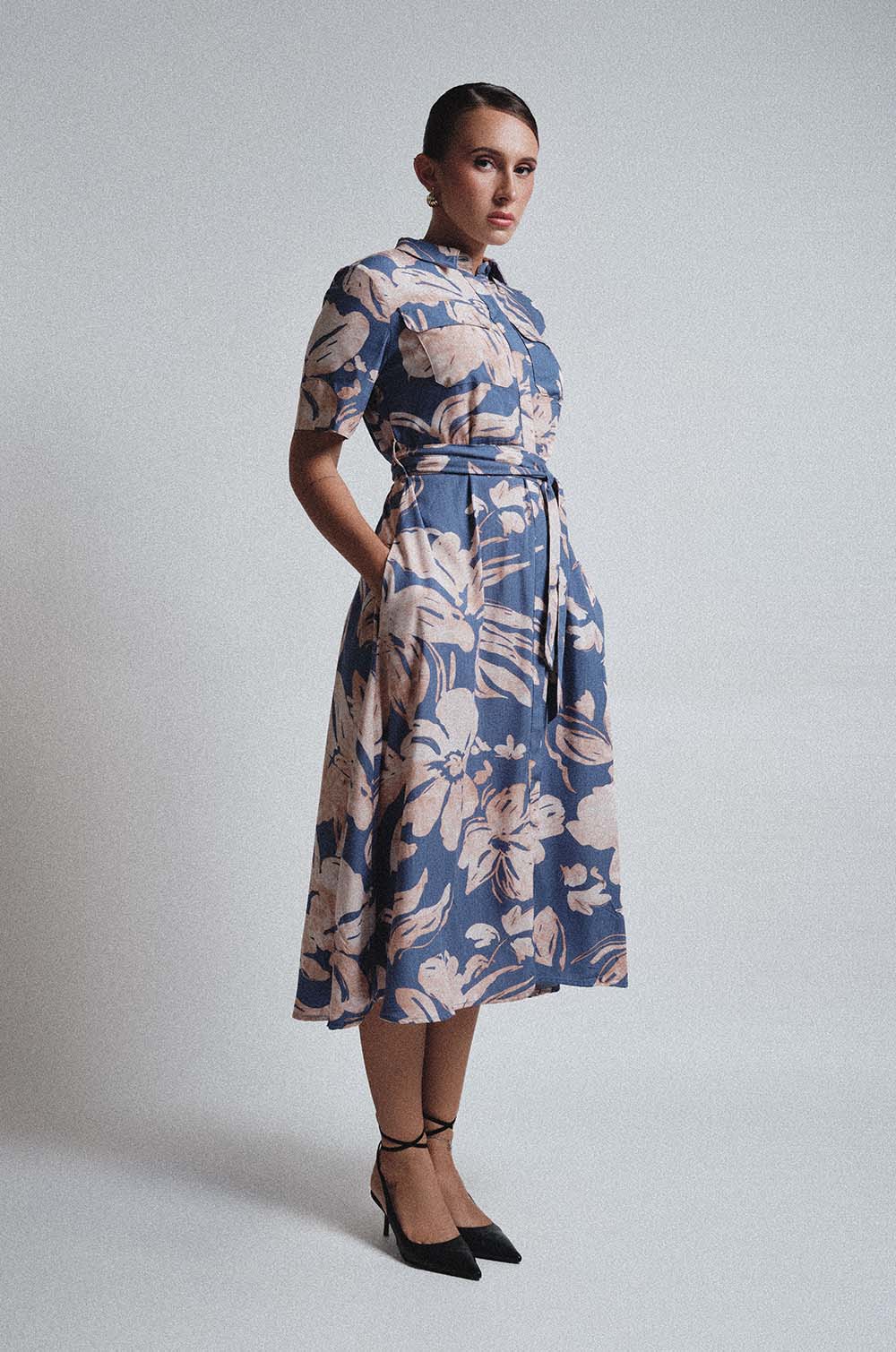 FLORAL MIDI DRESS