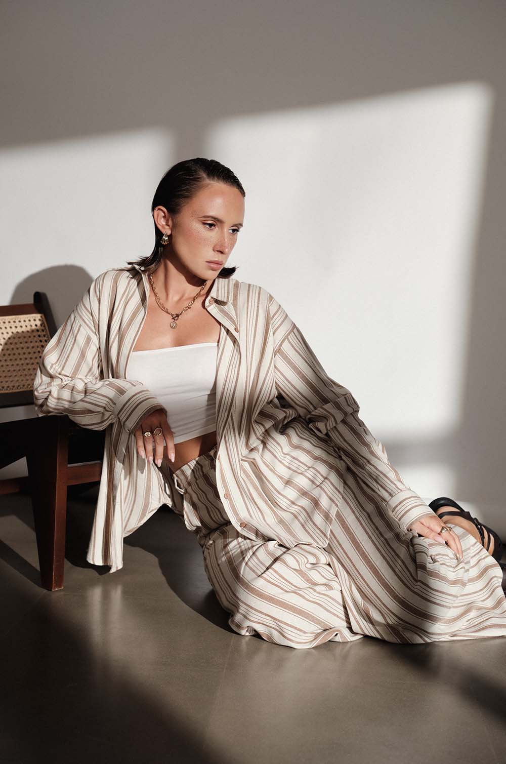 STRIPED OVERSIZED SHIRT