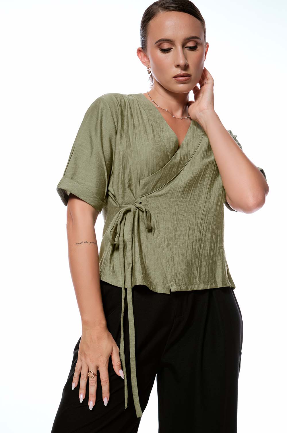 WRAP AROUND TOP - GREEN