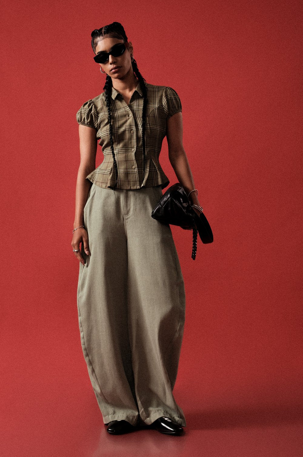 BARREL PANT - GREEN