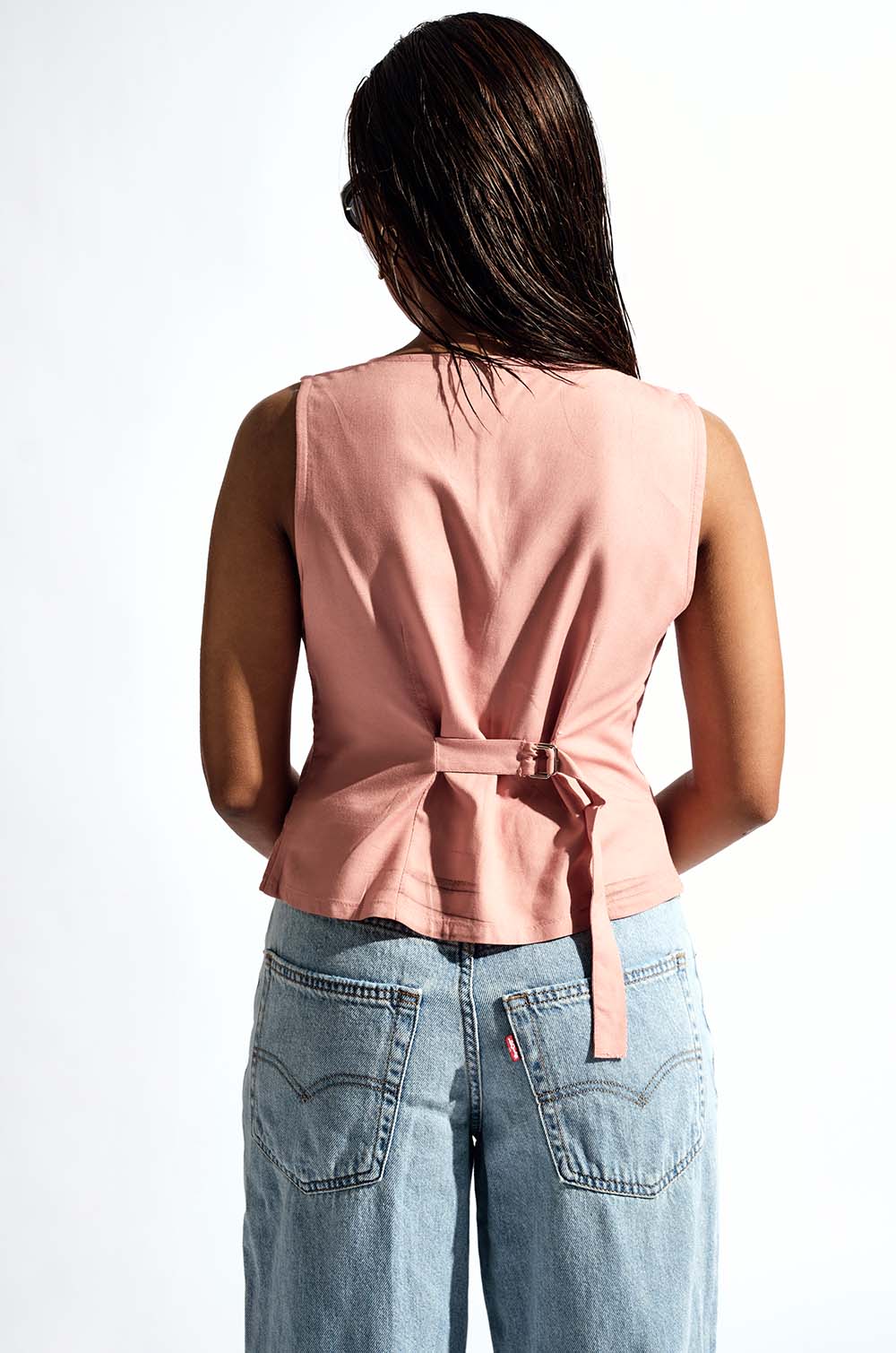 Sleeveless Vest - Pink