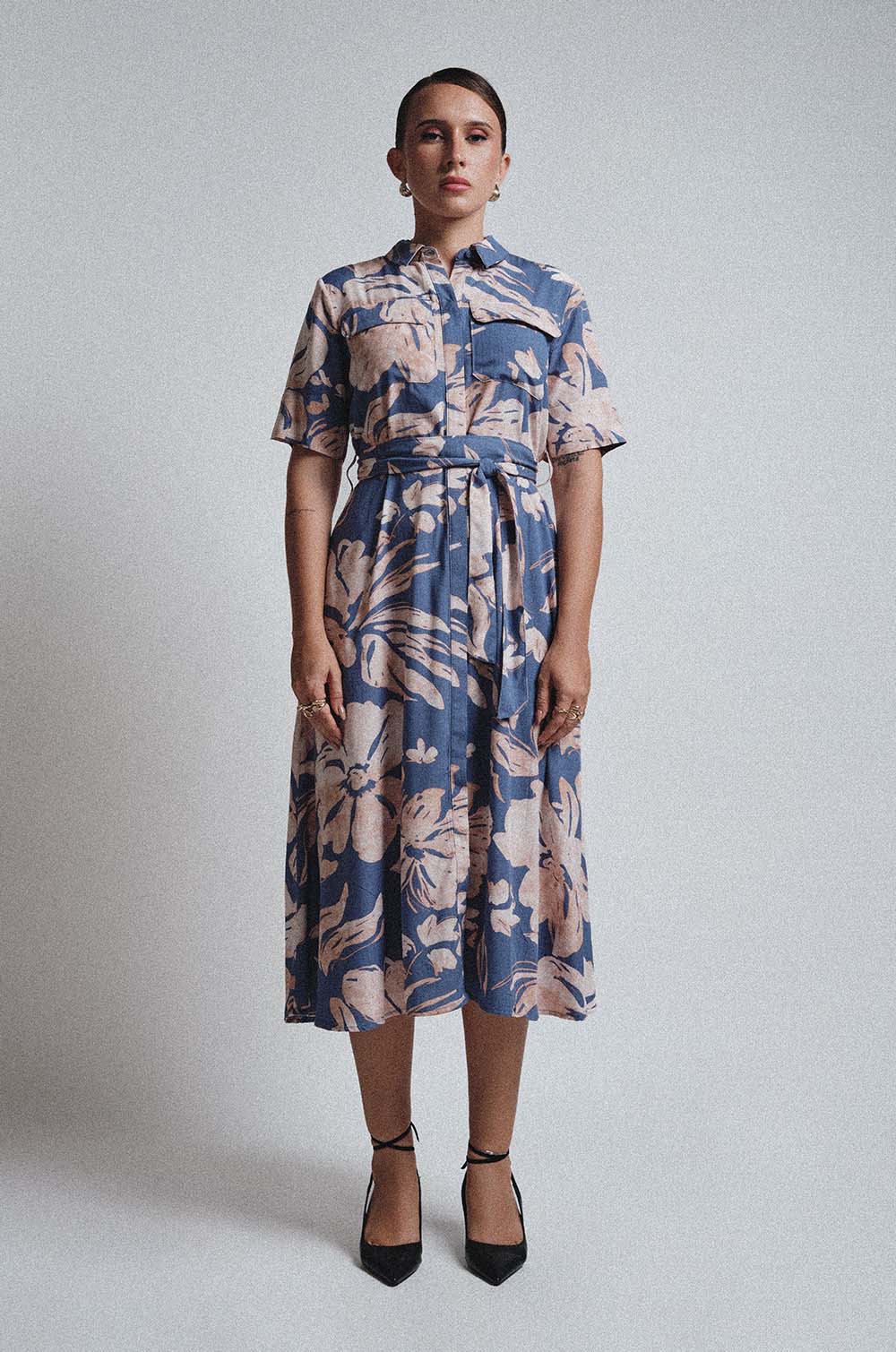 FLORAL MIDI DRESS