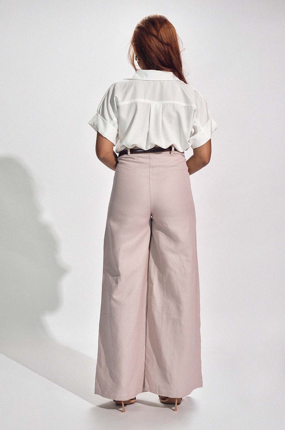 Flared Pants - Beige