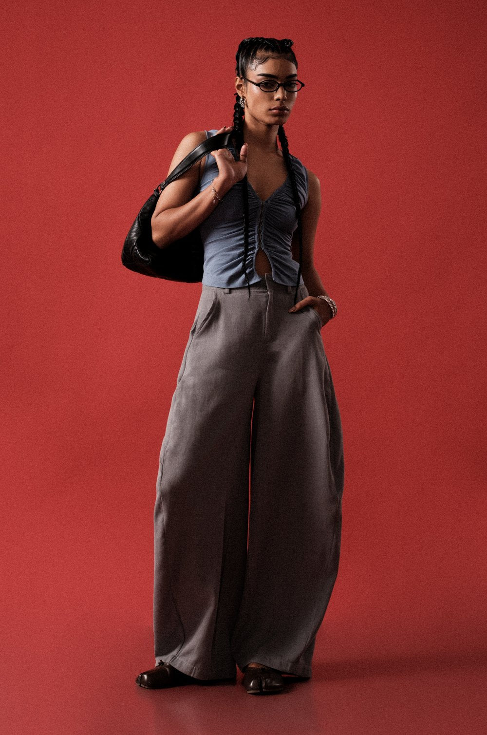 BARREL PANT - GREY