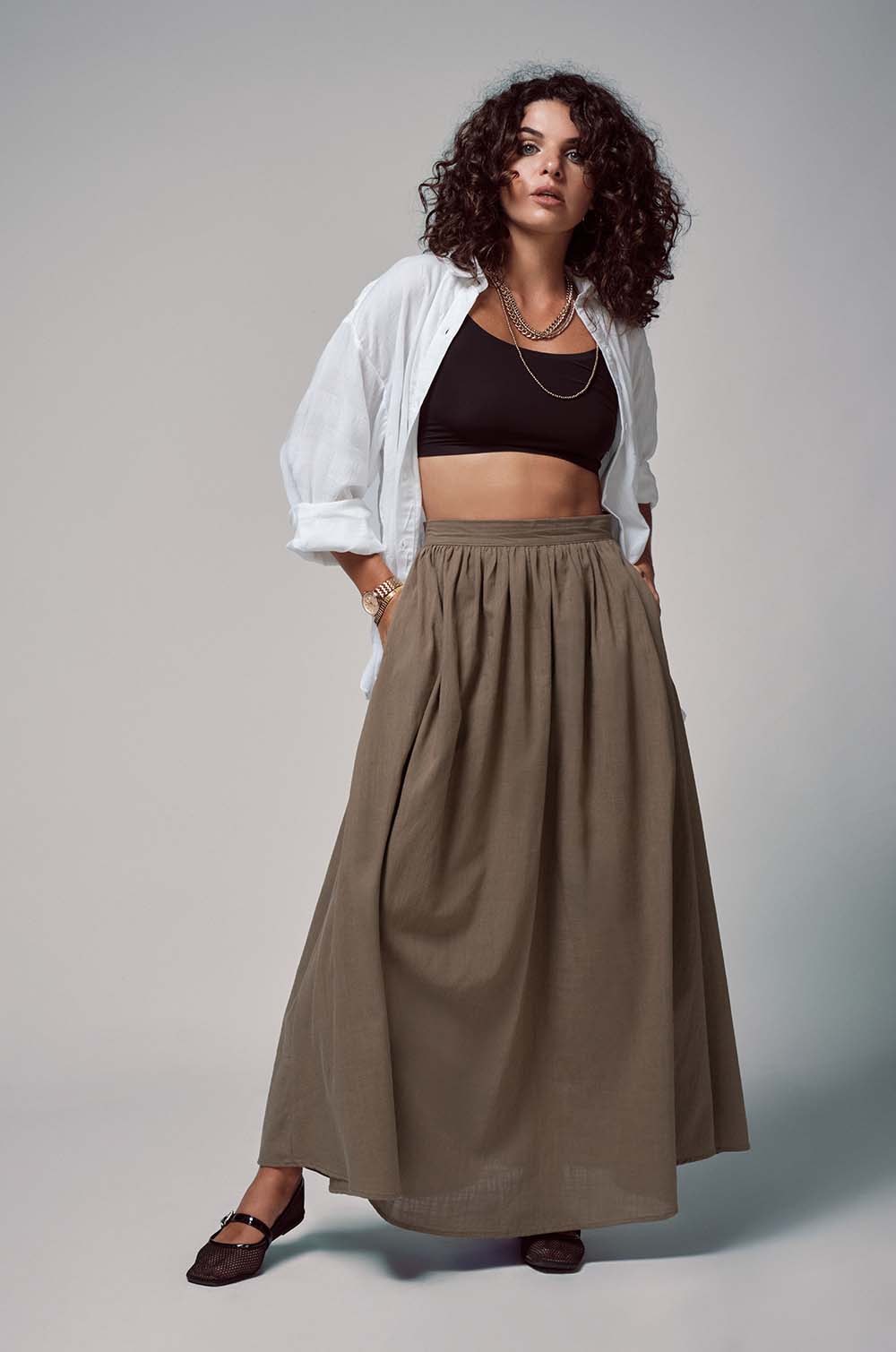 Maxi Skirt Olive