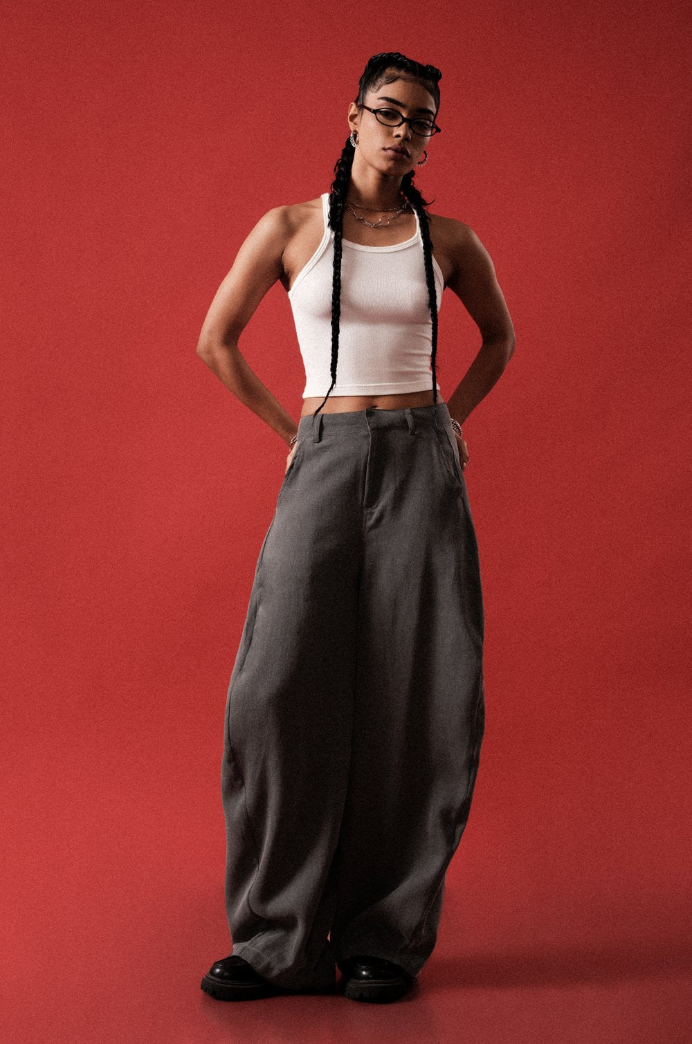 BARREL PANT - CHARCOAL