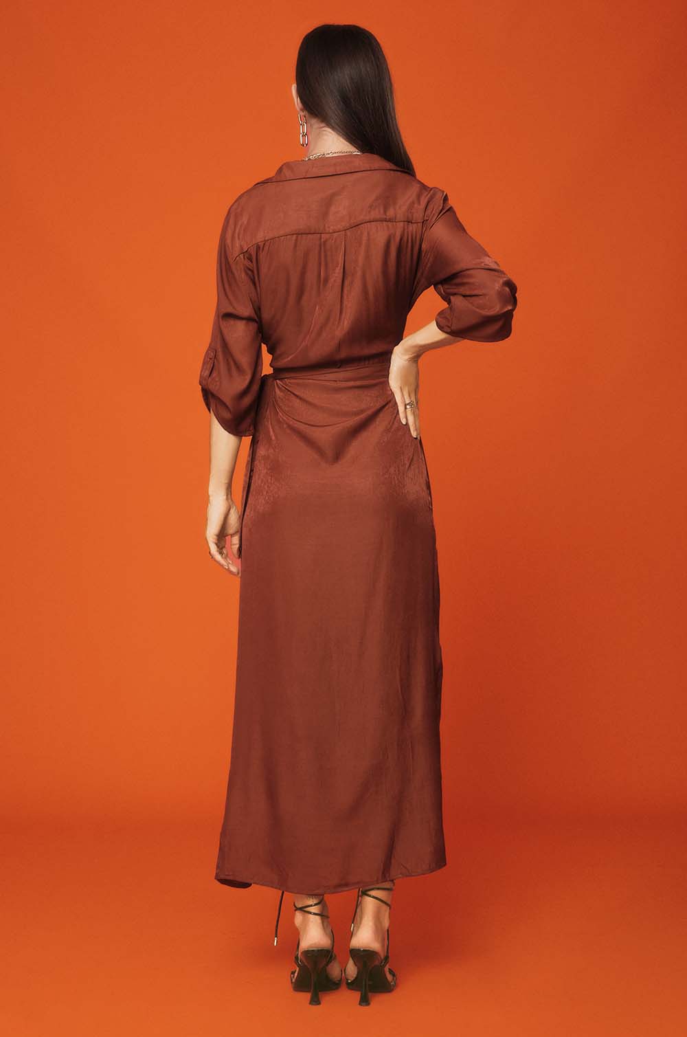 Wraparound Maxi - Burnt Orange