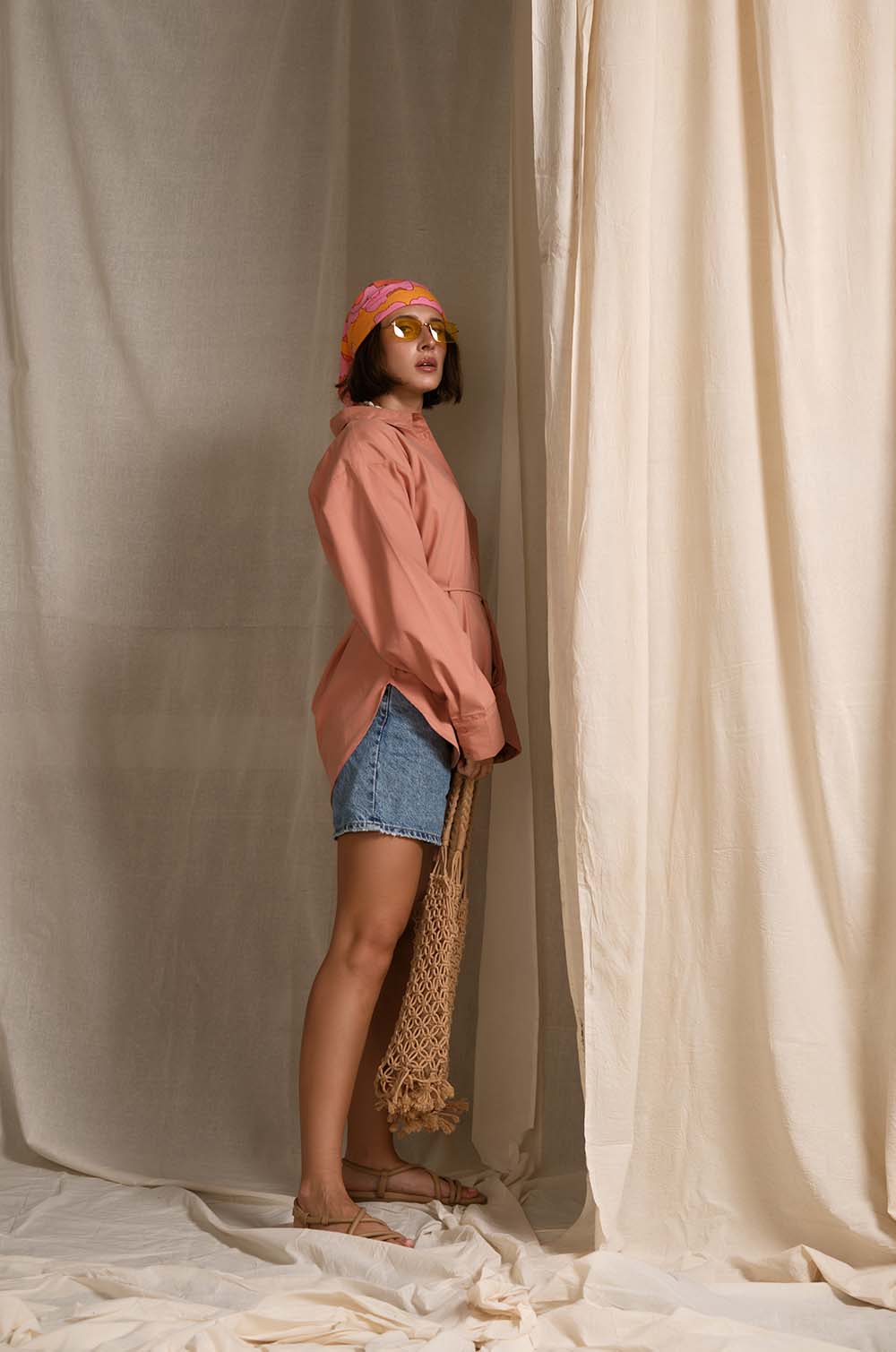 Oversized Shirt With Tie