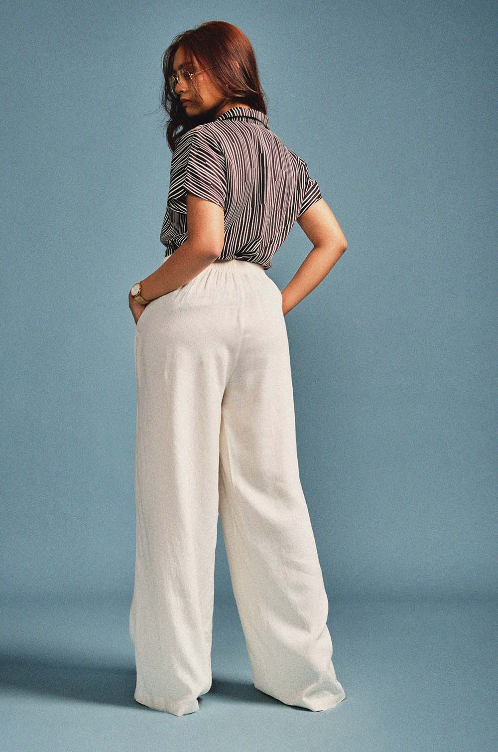 Front Pleated Elasticated Pant