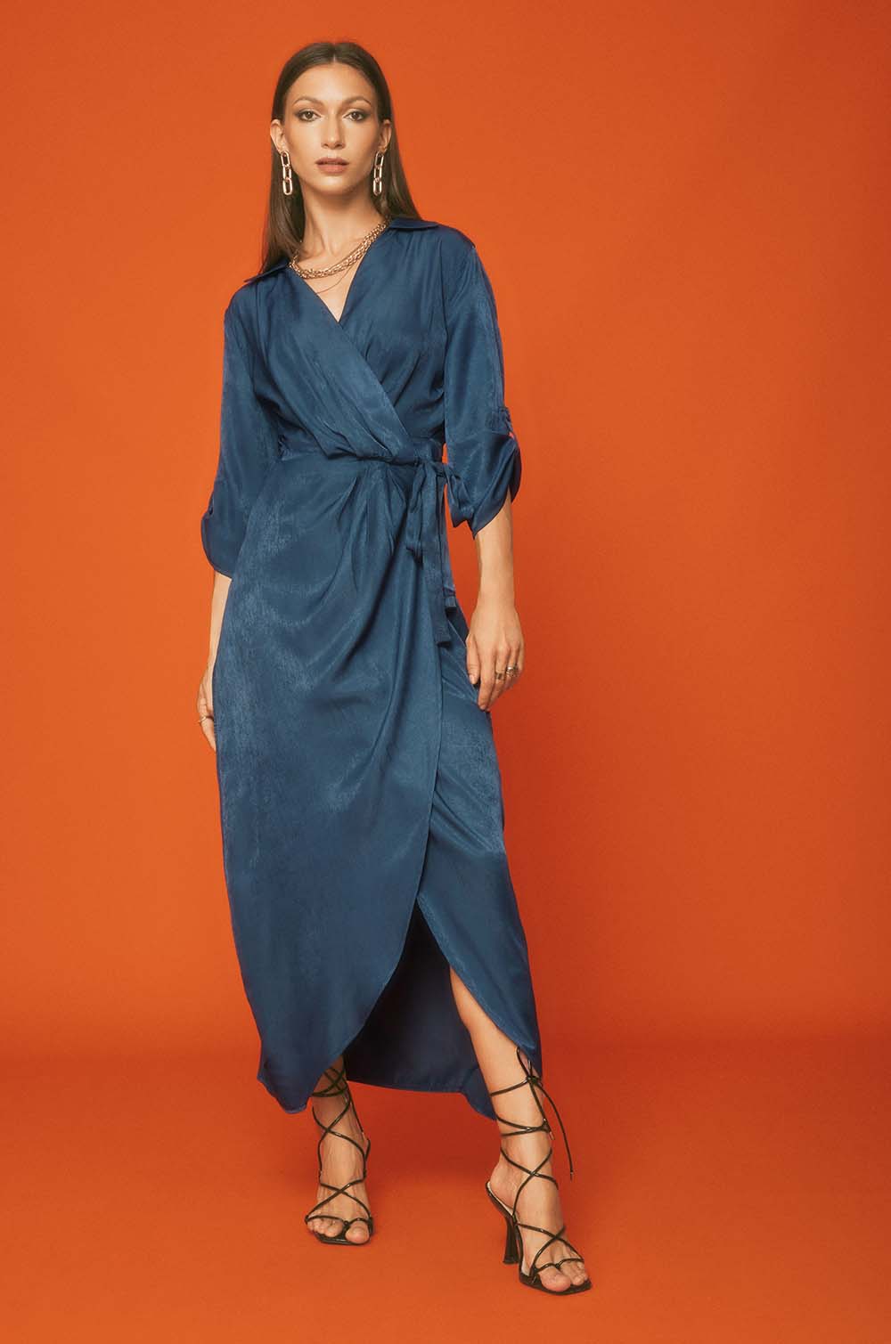 Wraparound Maxi - Blue