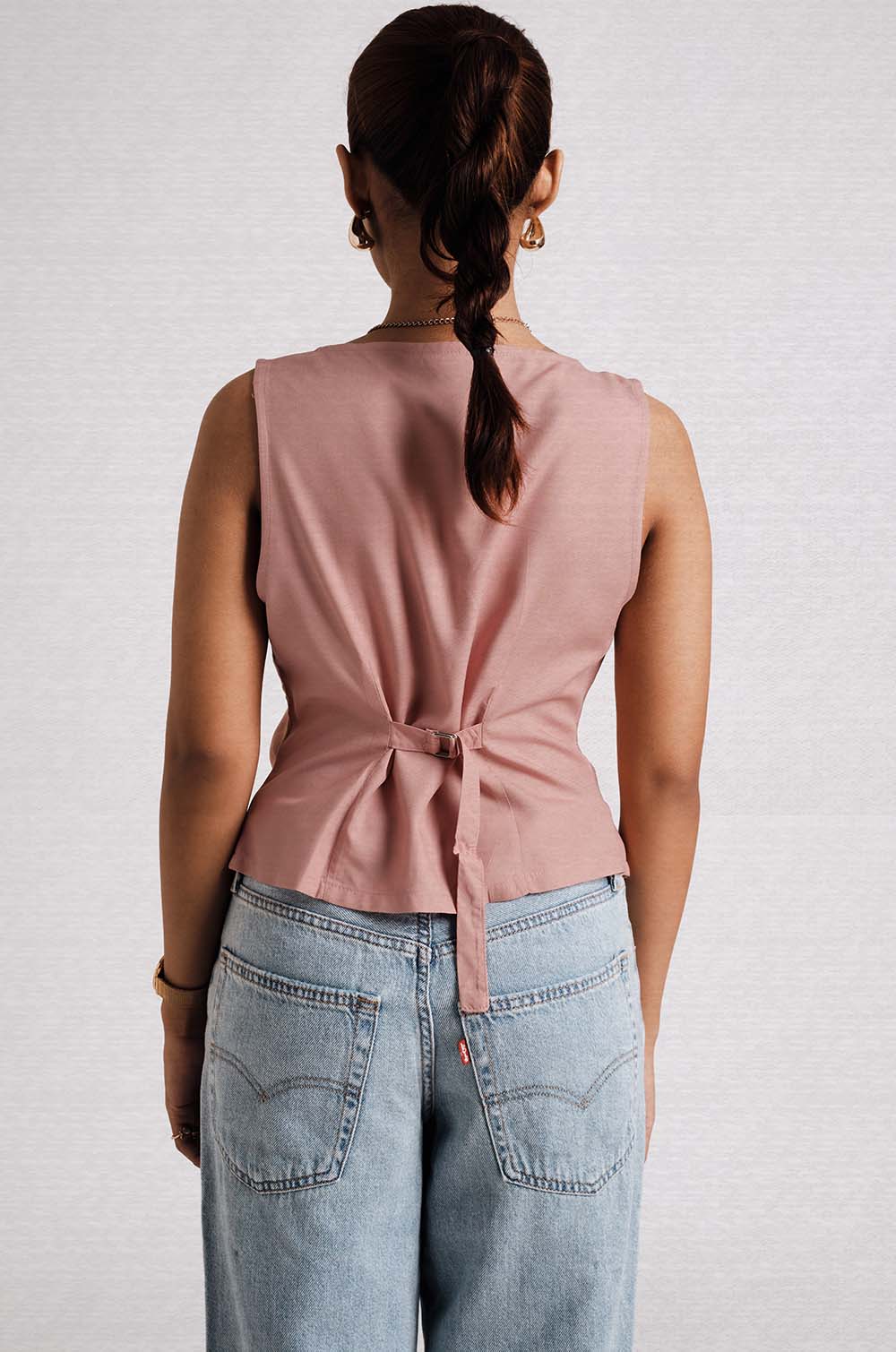 Sleeveless Vest - Pink