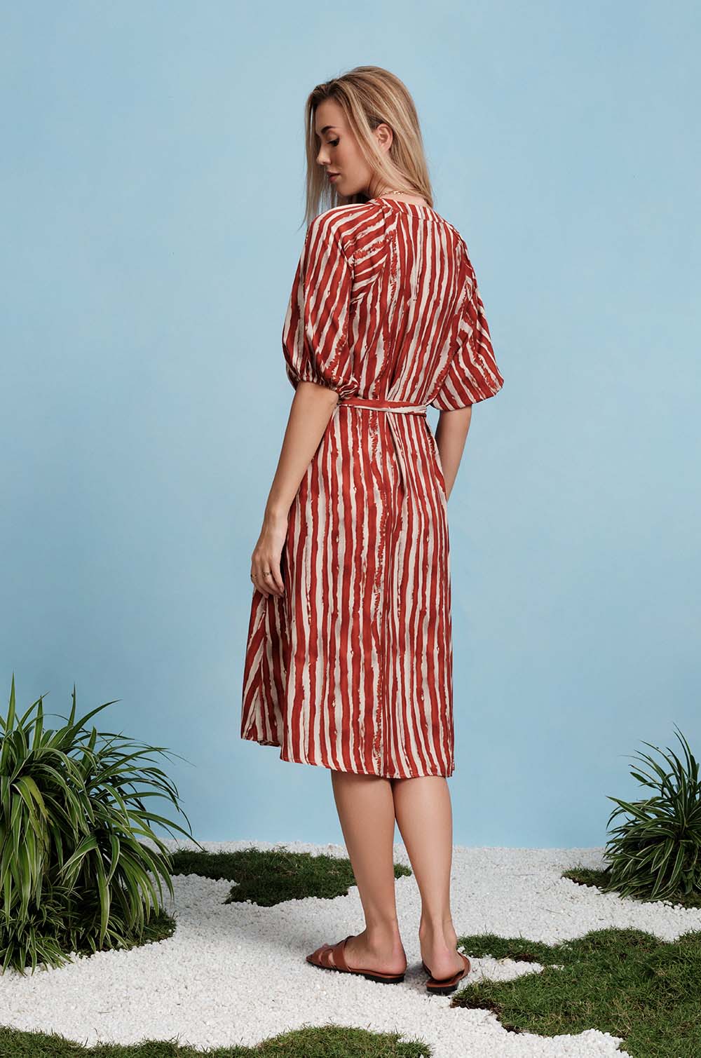 Lounge Midi Dress - Red