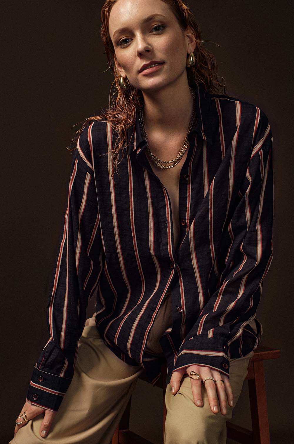 Striped Oversized Shirt