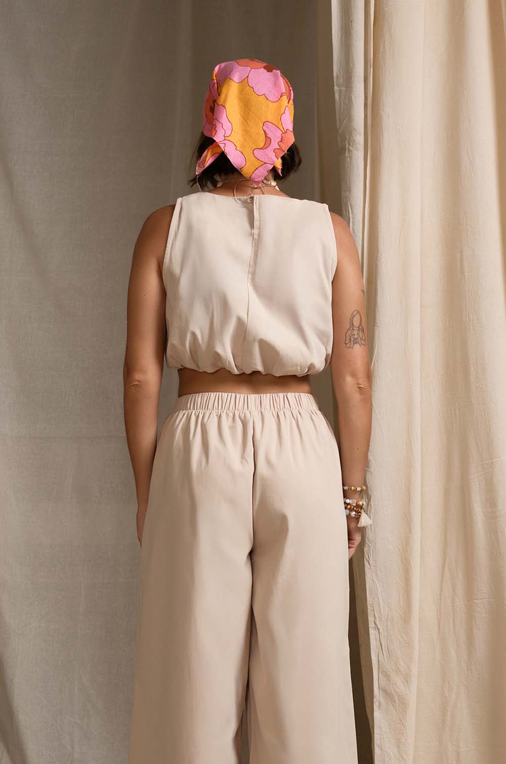 Sleeveless Elasticated Top