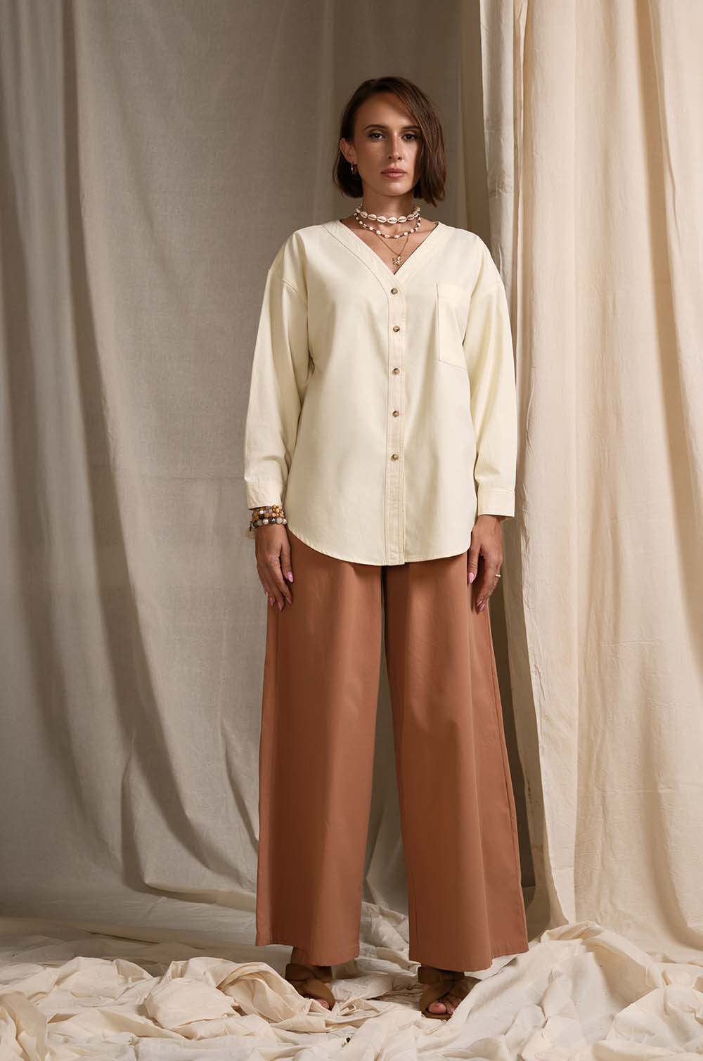 Cut Away Long Sleeve Top