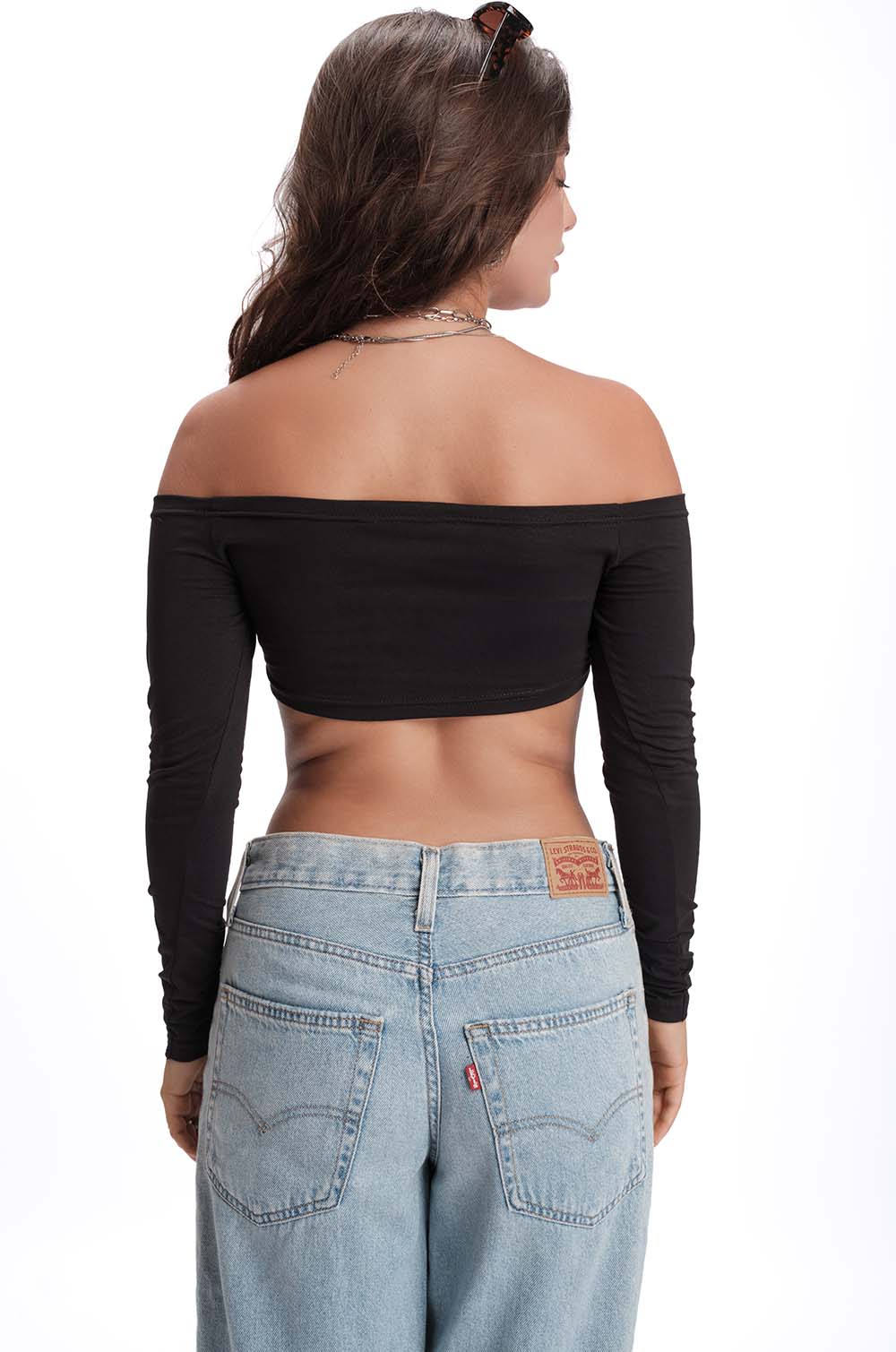 Off Shoulder Crop Top