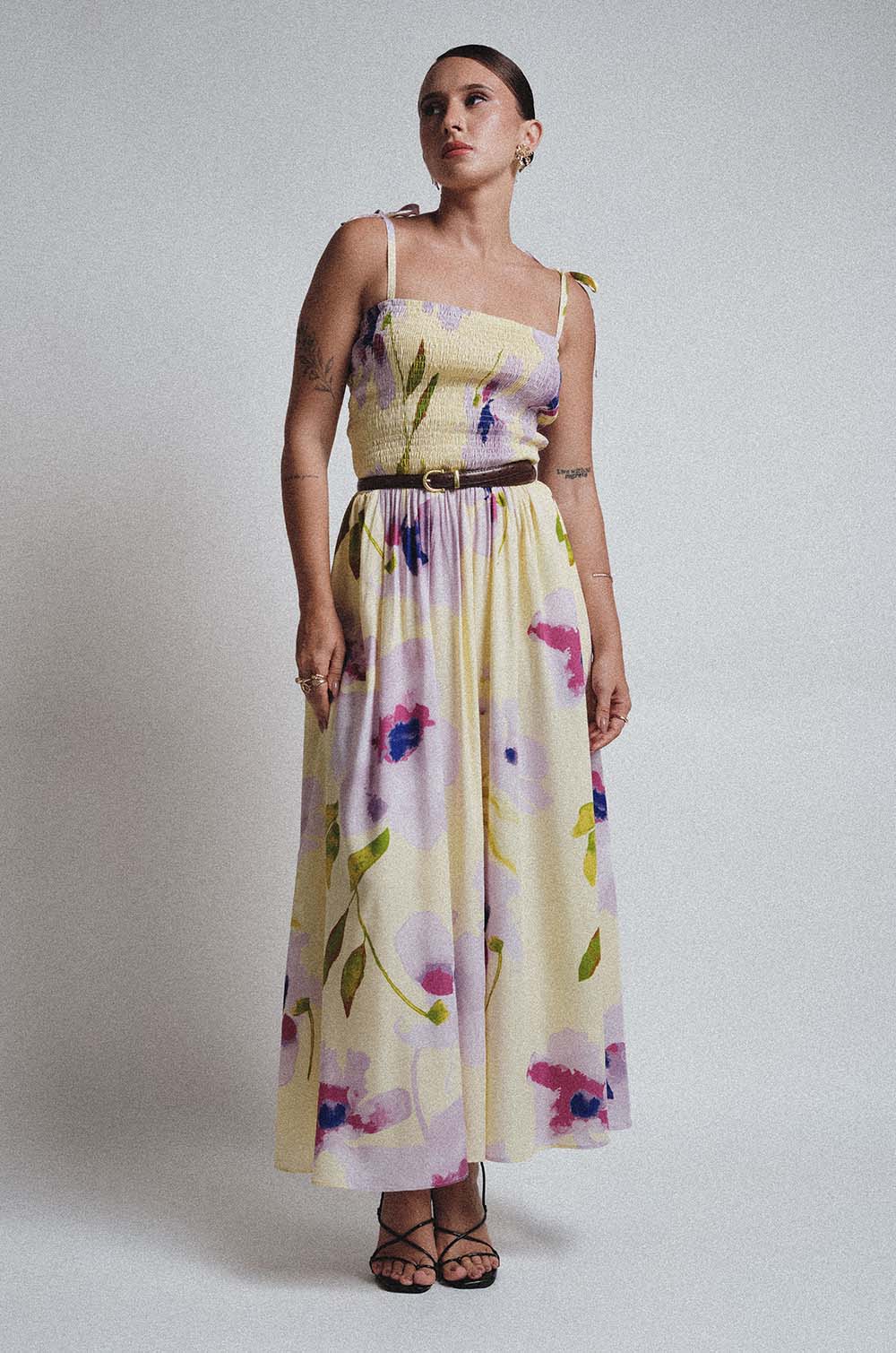 STRAPPY PRINTED MAXI