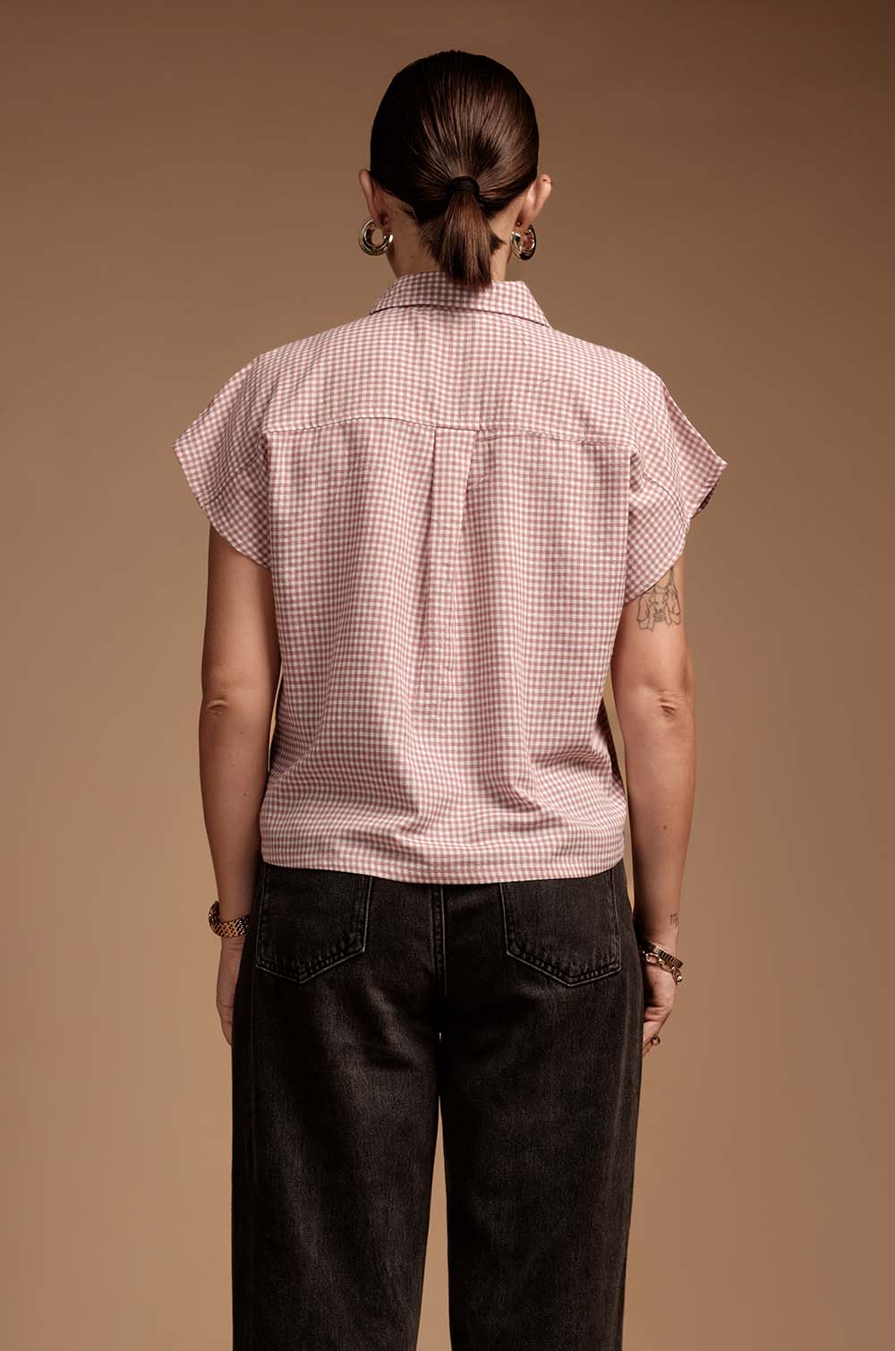 Mock Pocket Blouse
