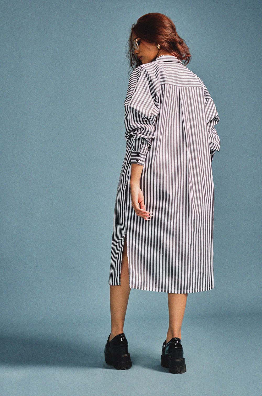 Dropped Shoulder Midi Dress