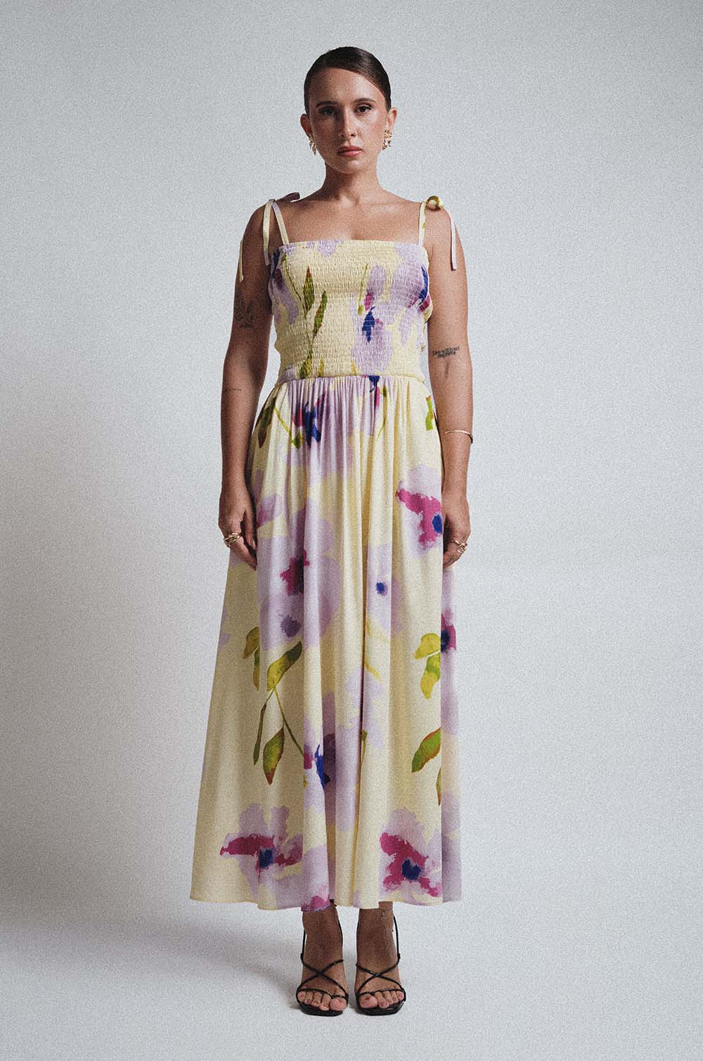 STRAPPY PRINTED MAXI