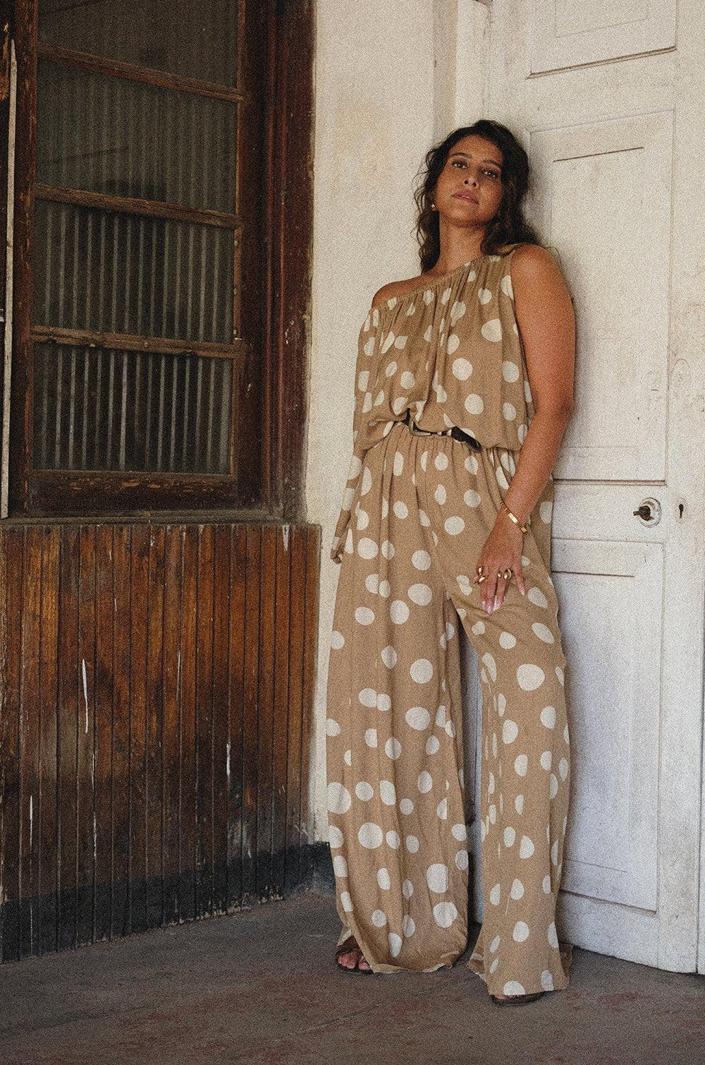 ASYMMETRICAL ONE-SHOULDER JUMPSUIT