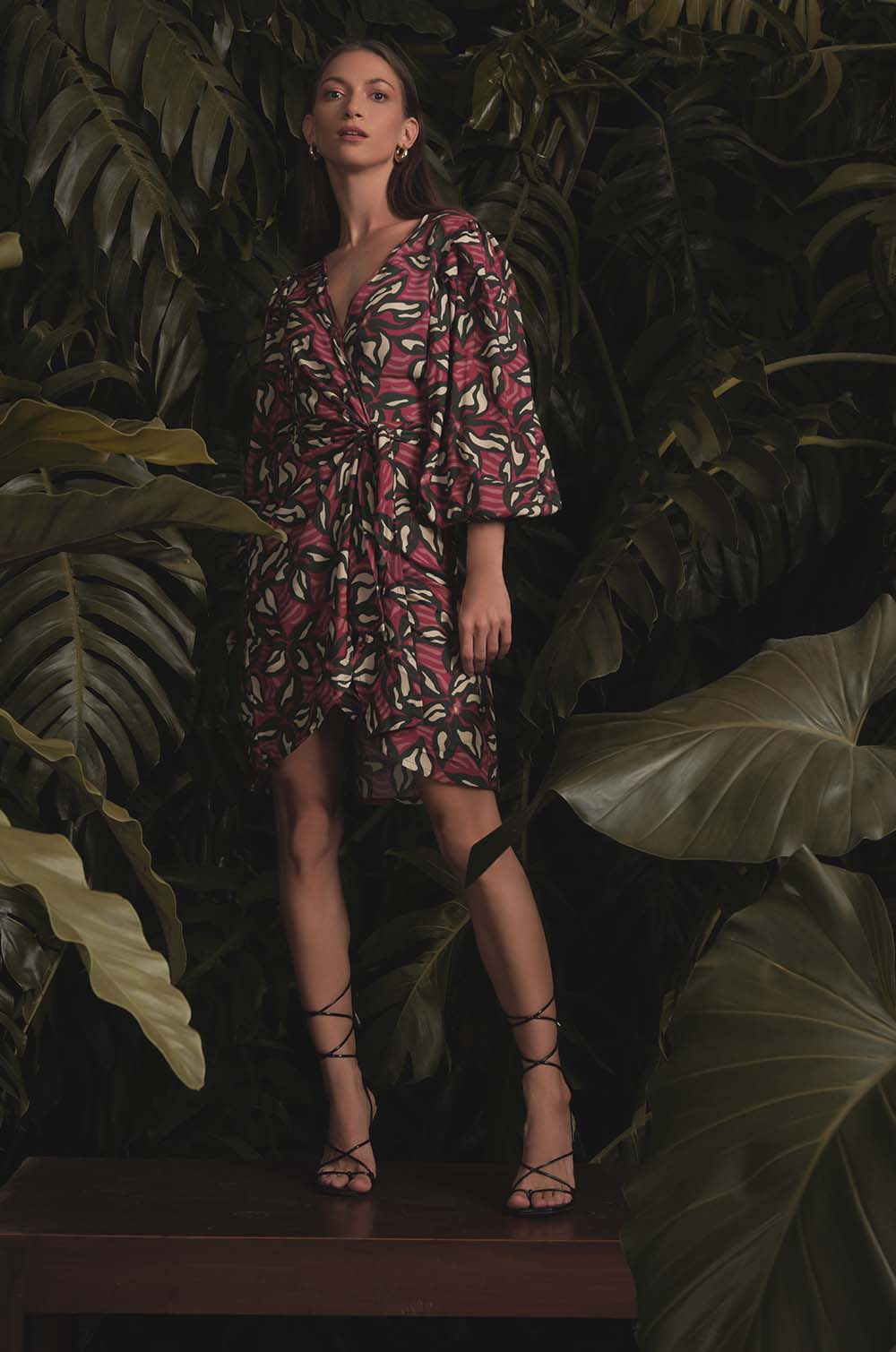 Floral Wraparound Dress