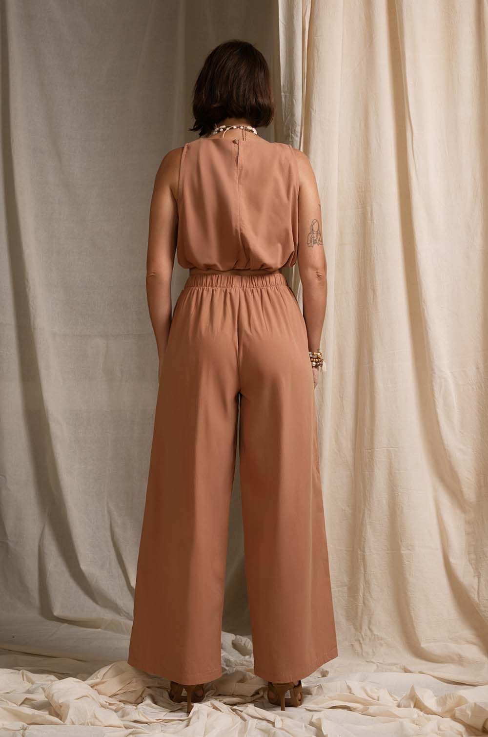 Sleeveless Elasticated Top