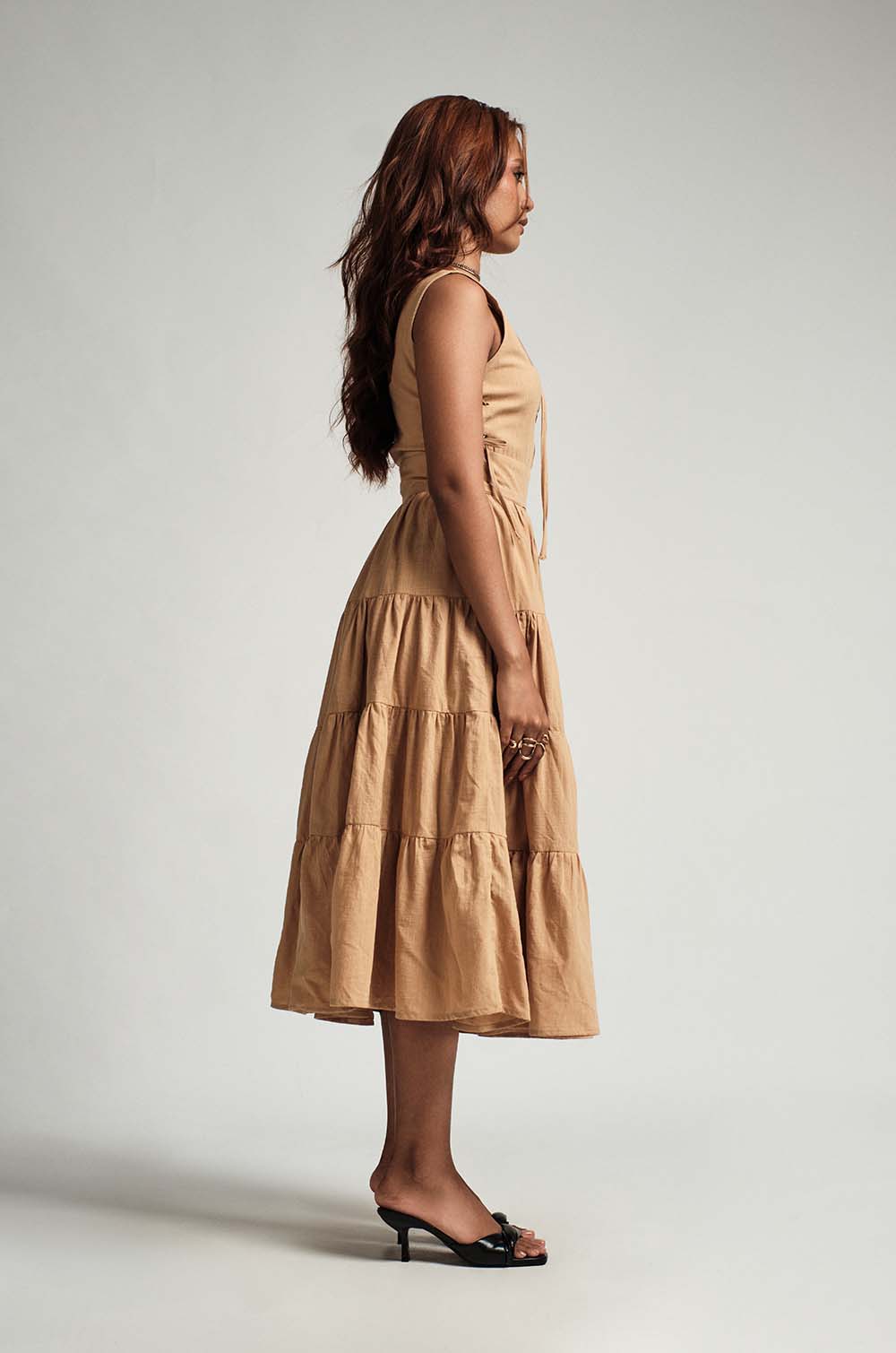 Tiered Midi Dress