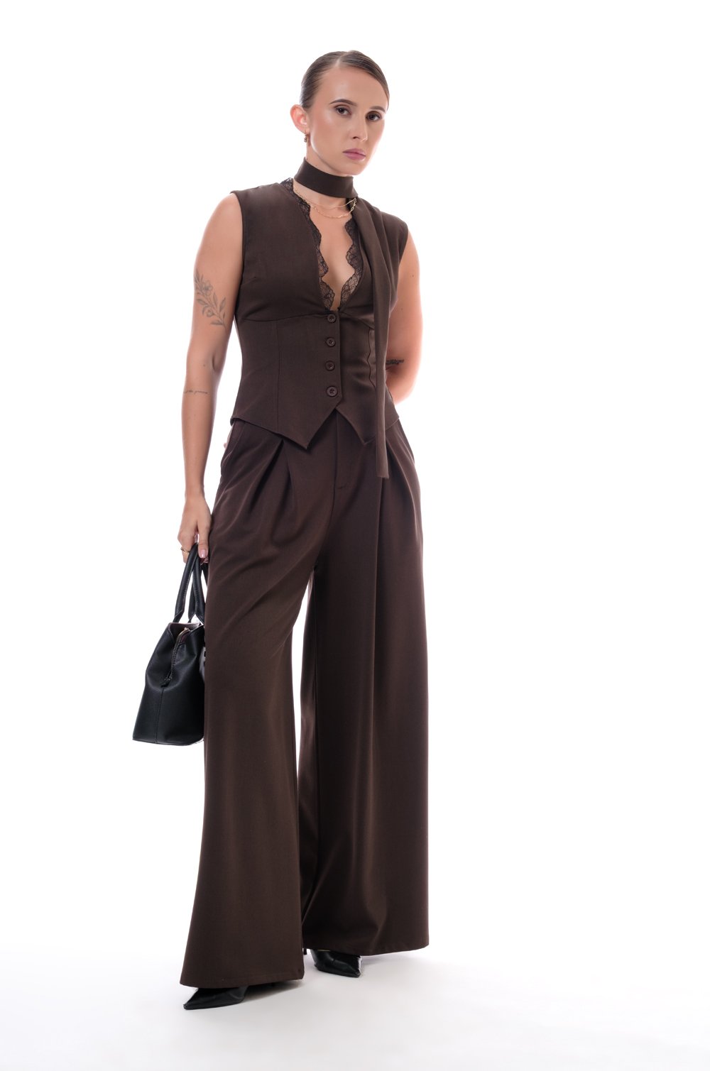 FRONT PLEATED PANT