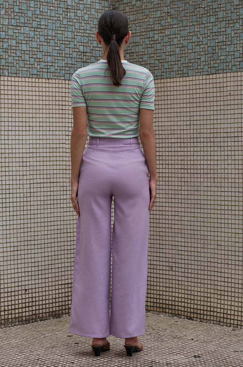 High Waisted Wide leg Pant