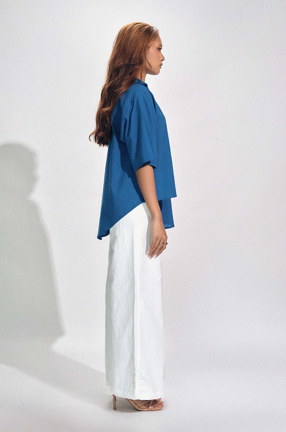 Asymmetric Shirt - Blue