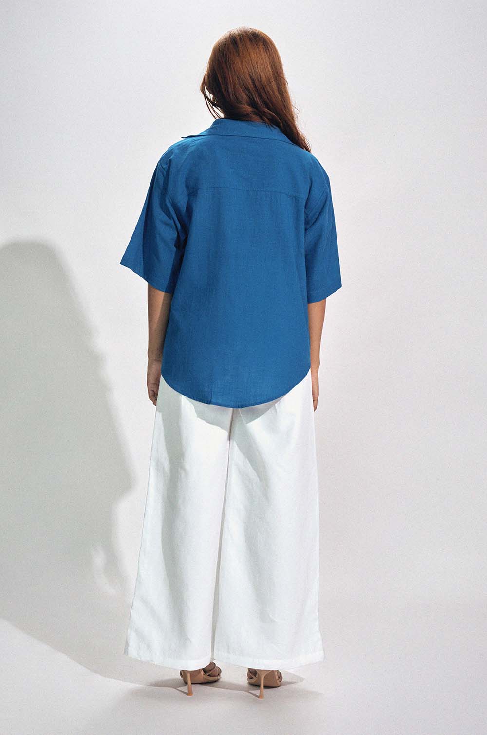 Asymmetric Shirt - Blue