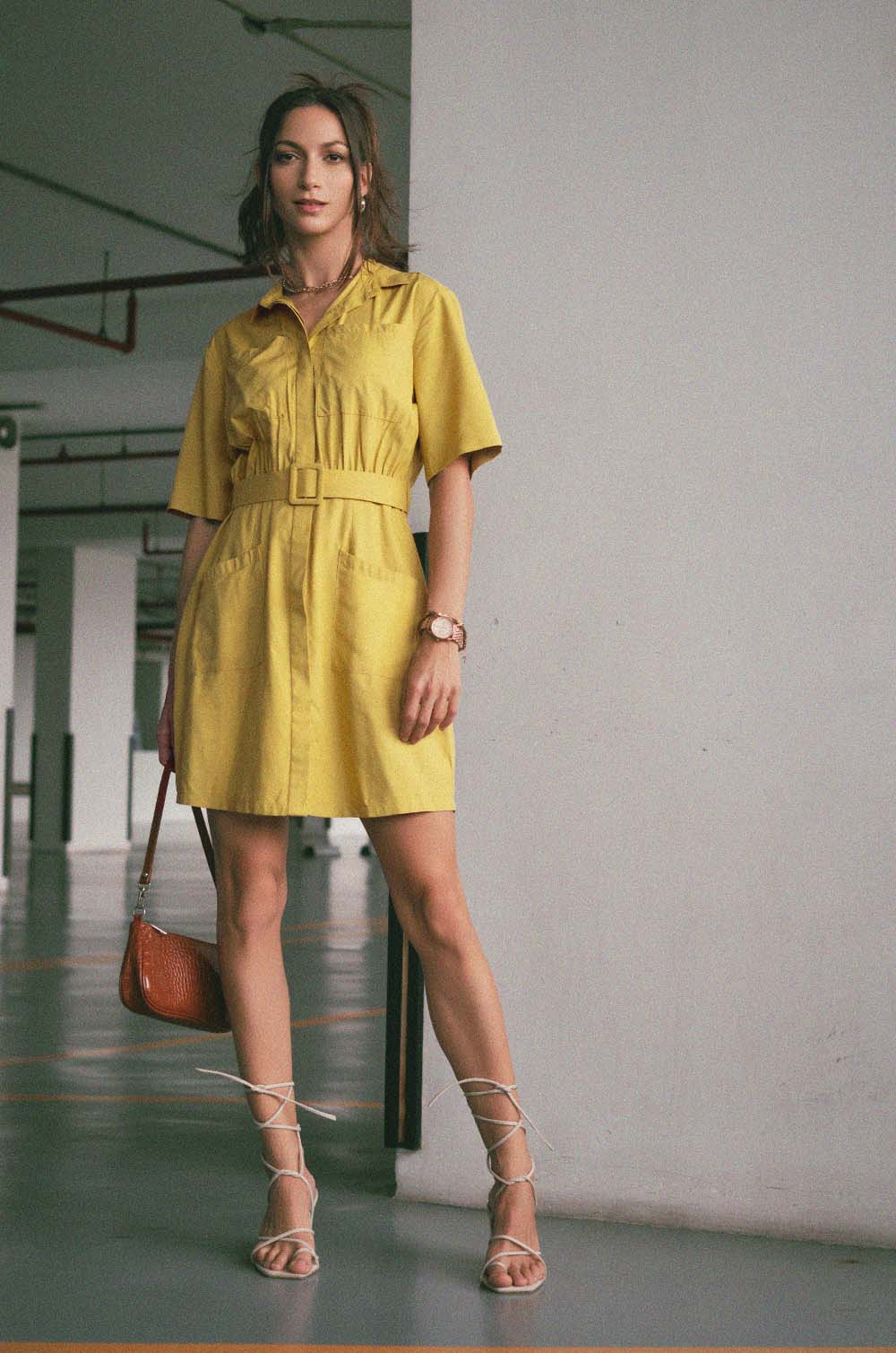 Shirt Dress With Belt