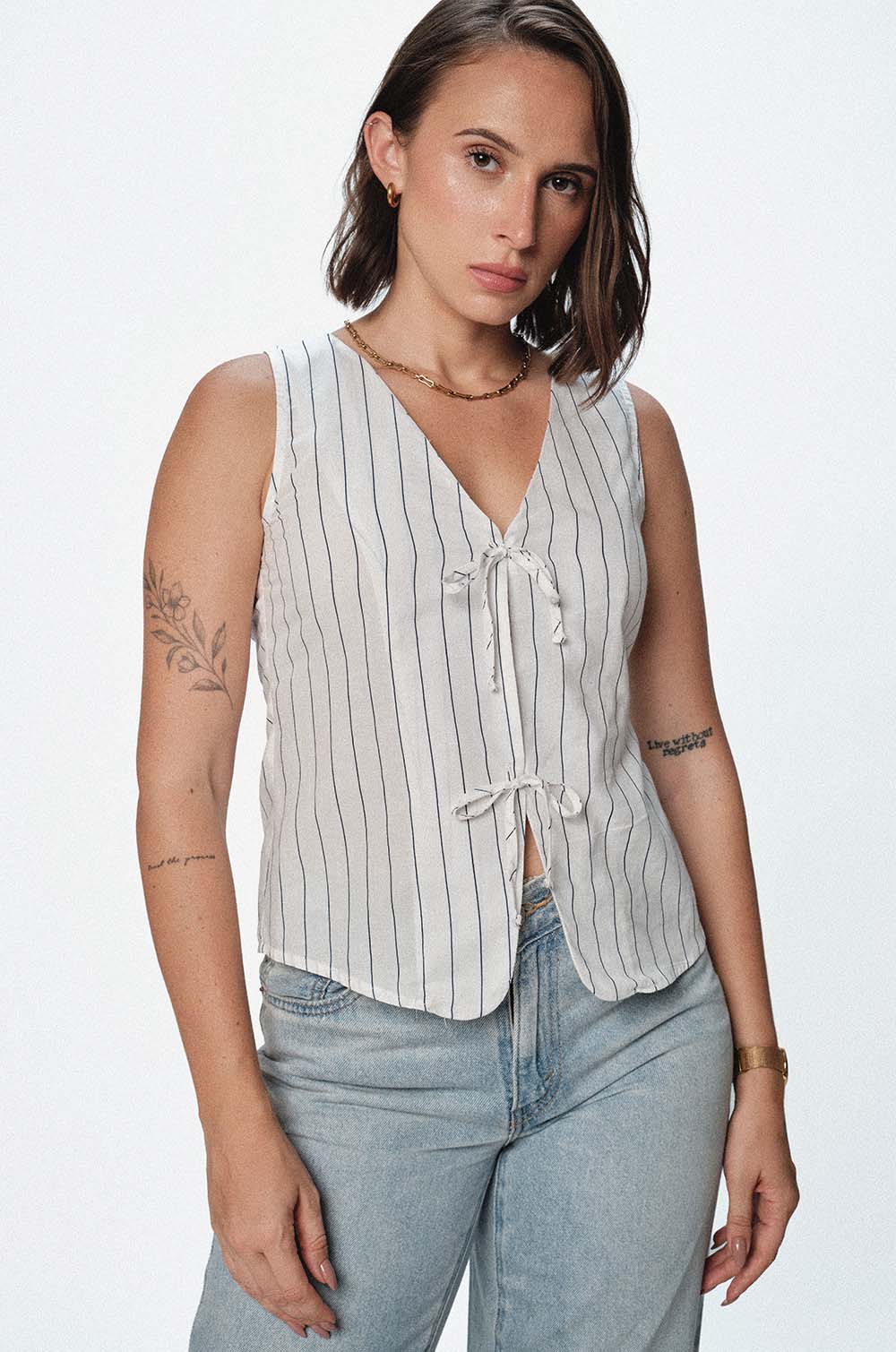 STRIPE WAIST COAT