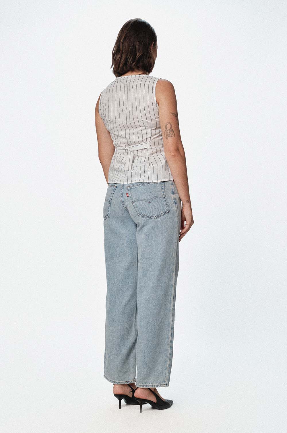 STRIPE WAIST COAT