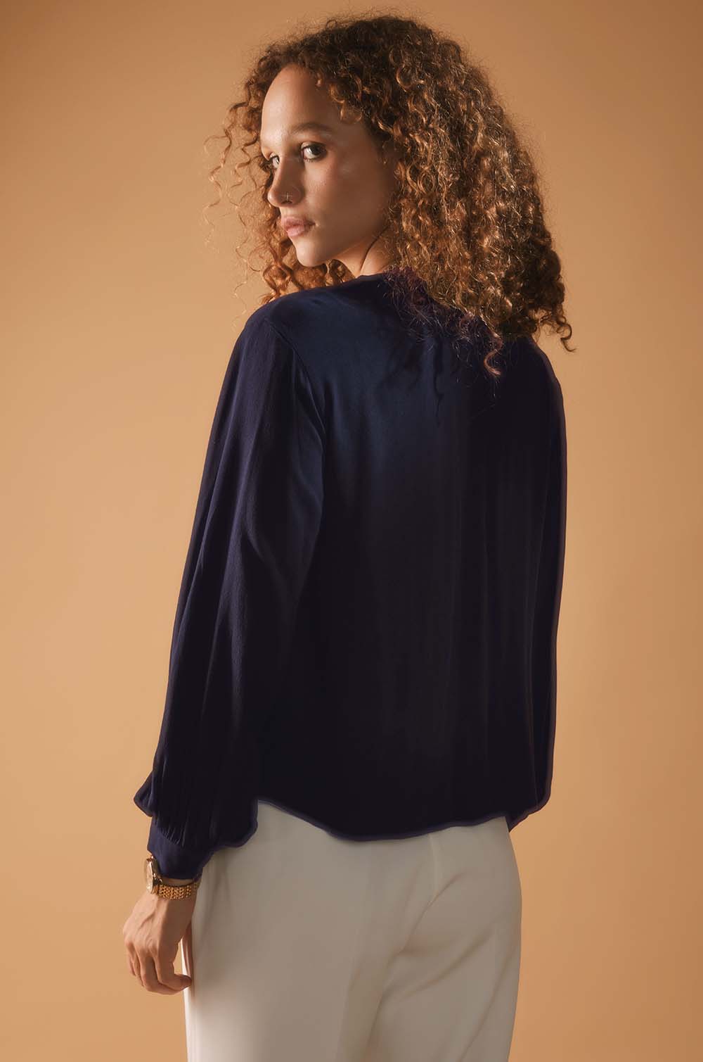 Double Pocket Long Sleeve Top