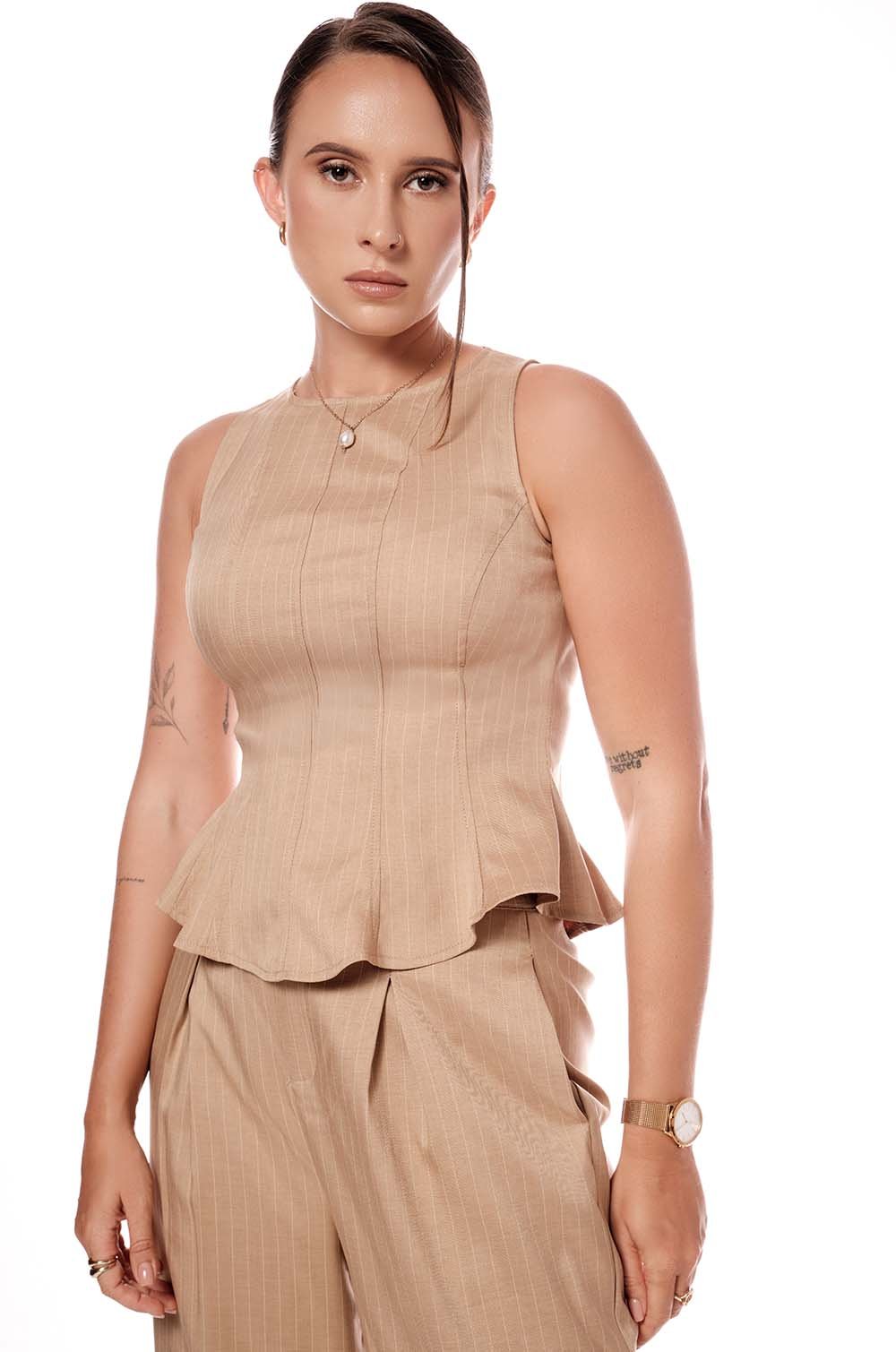 PRINCESSLINE TOP - BEIGE