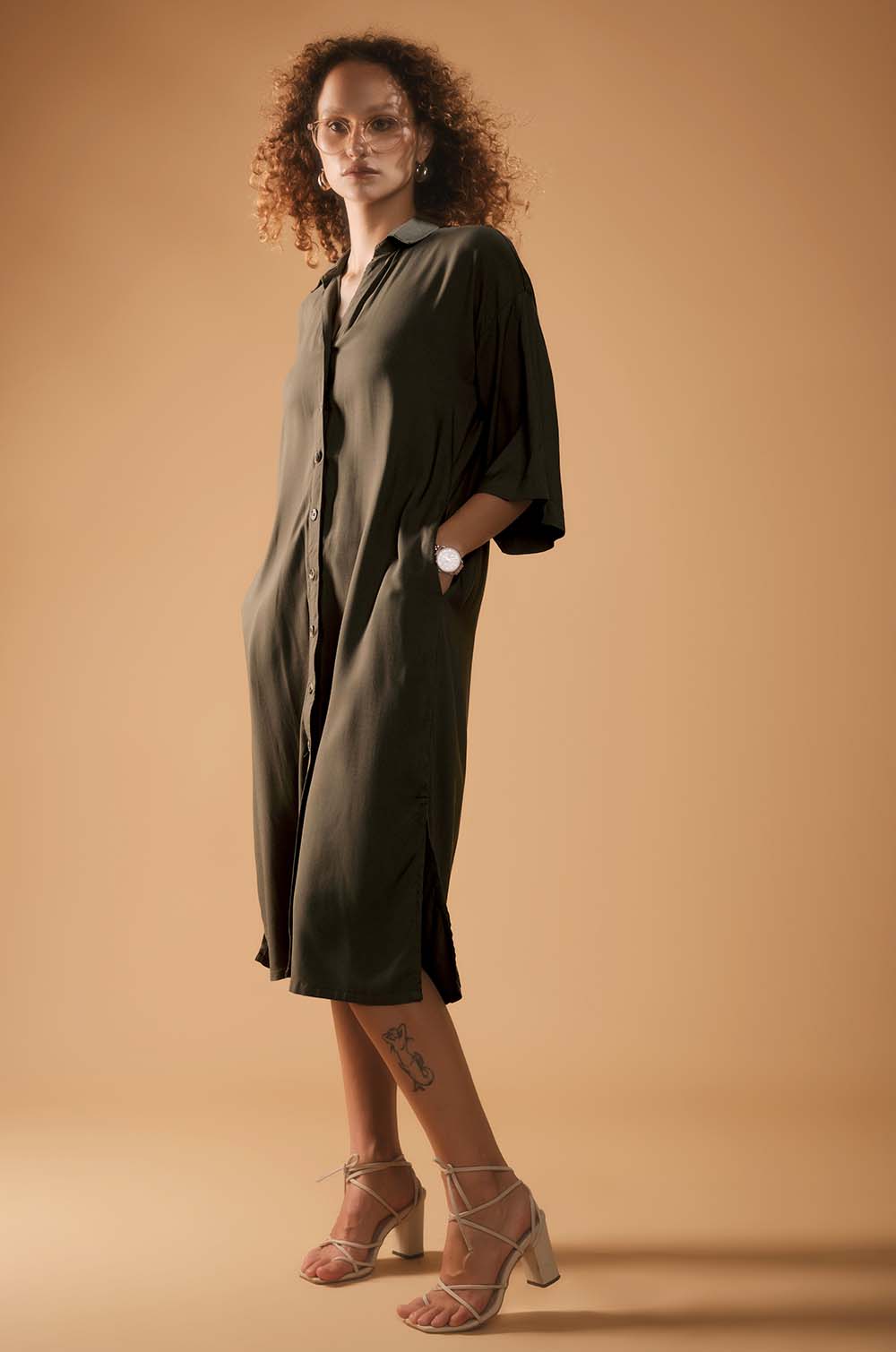 Oversized Shirt Dress