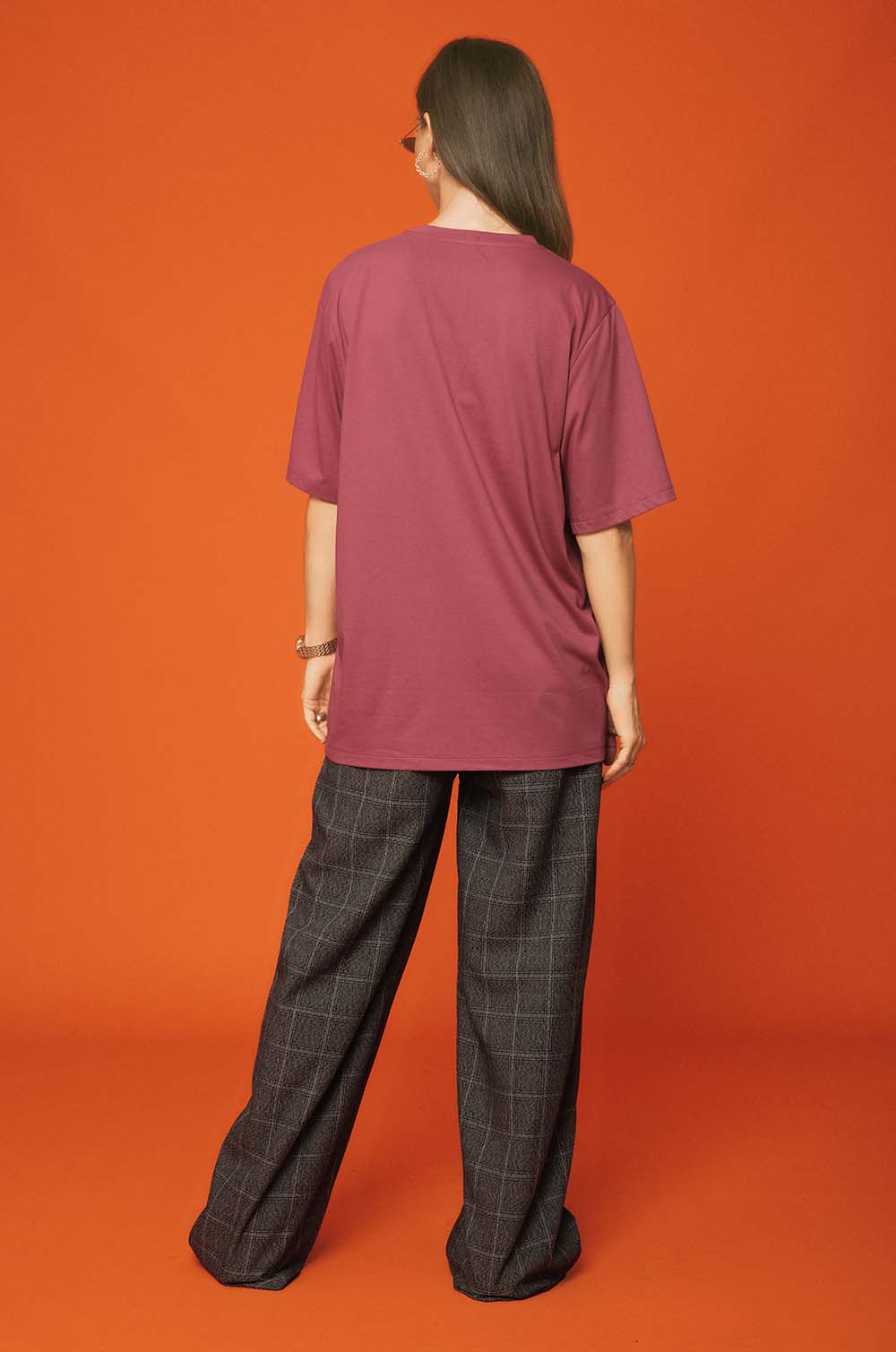 Oversized T-shirt - Plum