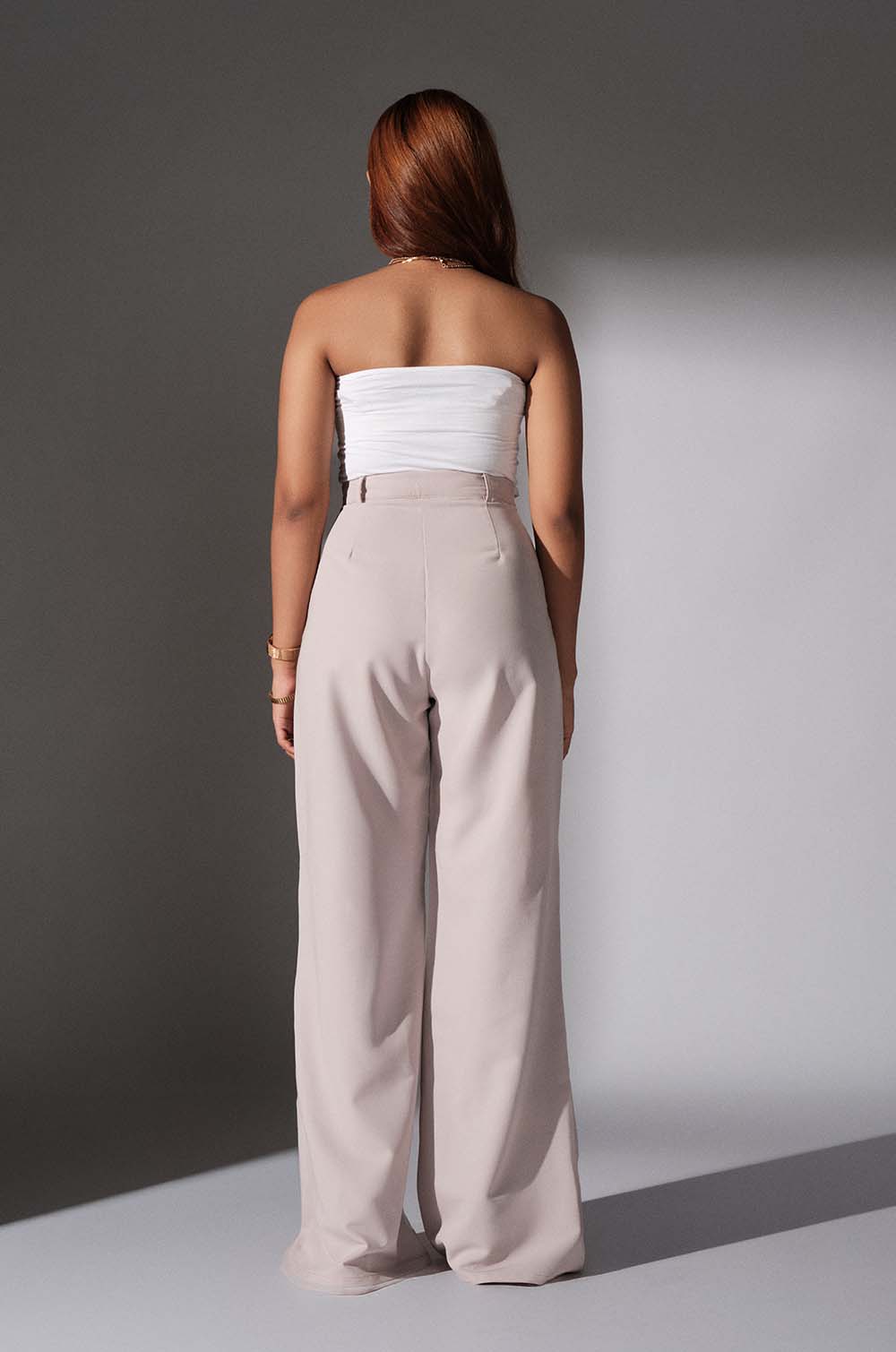 Soft Tailored Pant - Light Grey