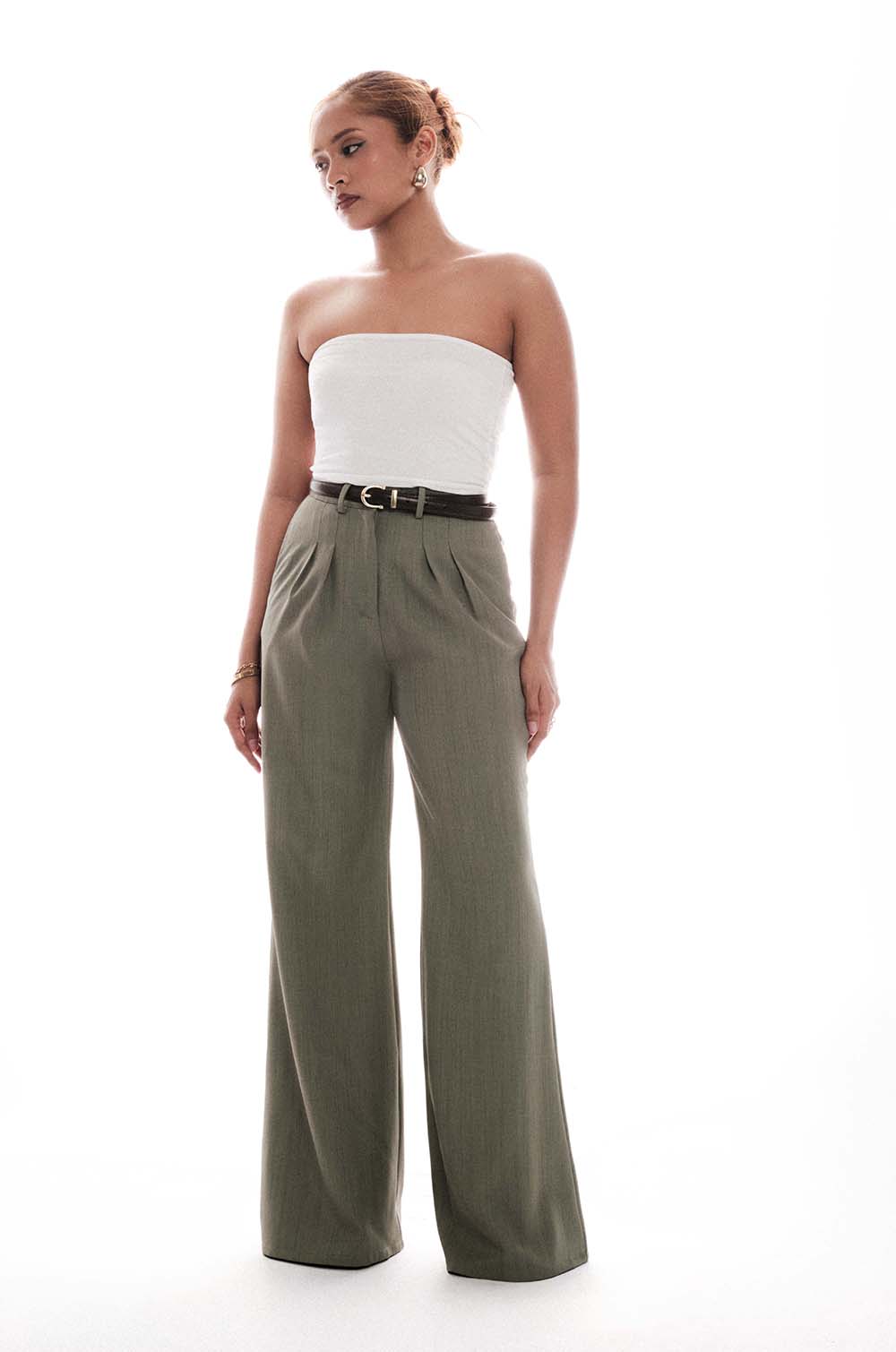 Soft Tailored Pant Green