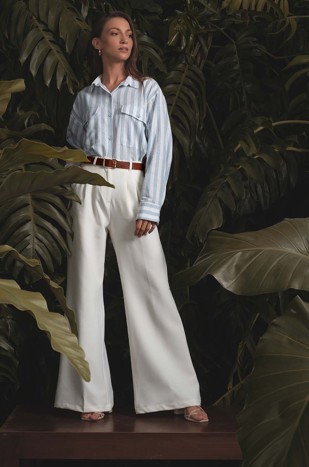 Soft Tailored Pants-Off White