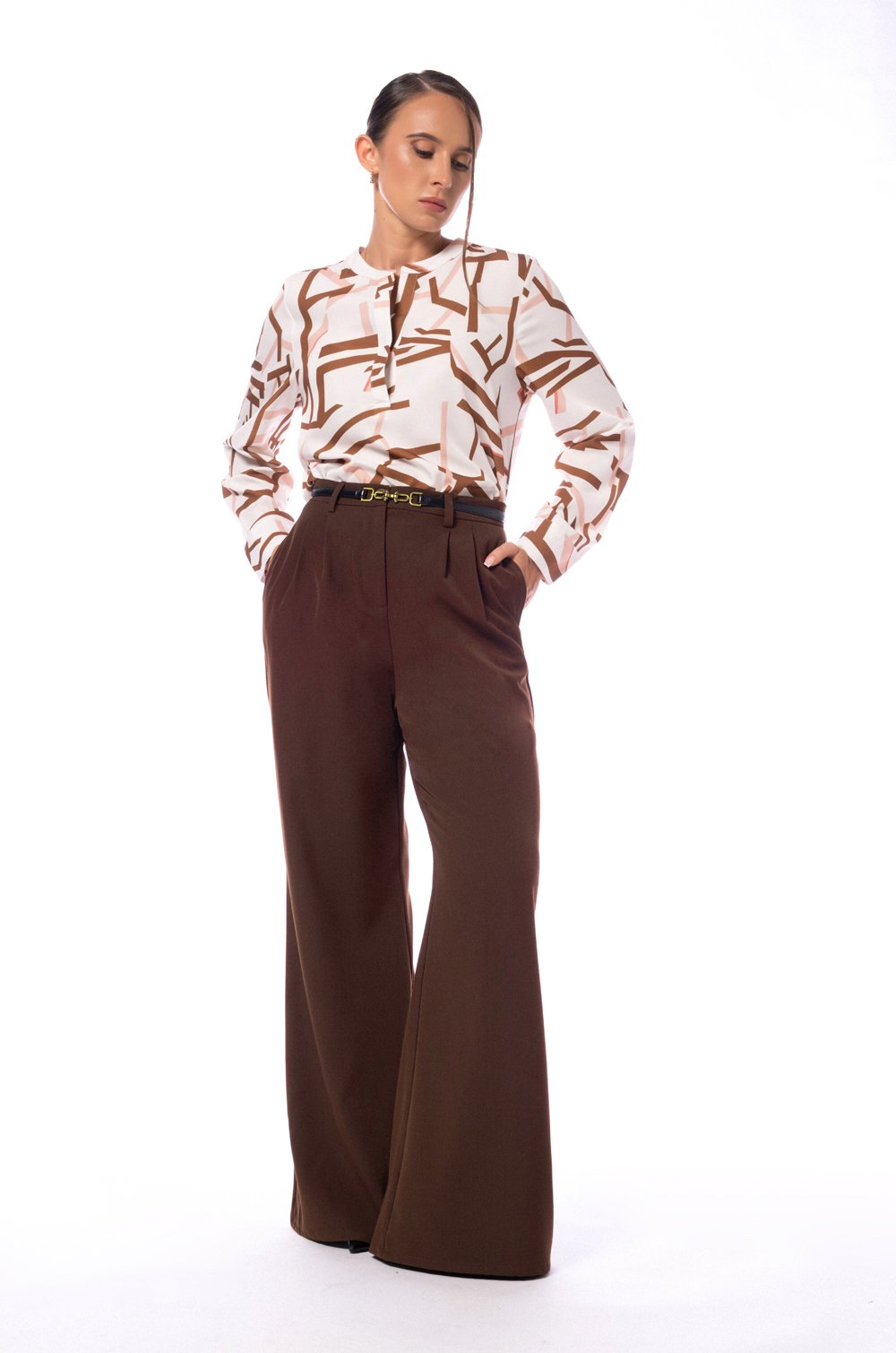 SOFT TAILORED PANT - BROWN