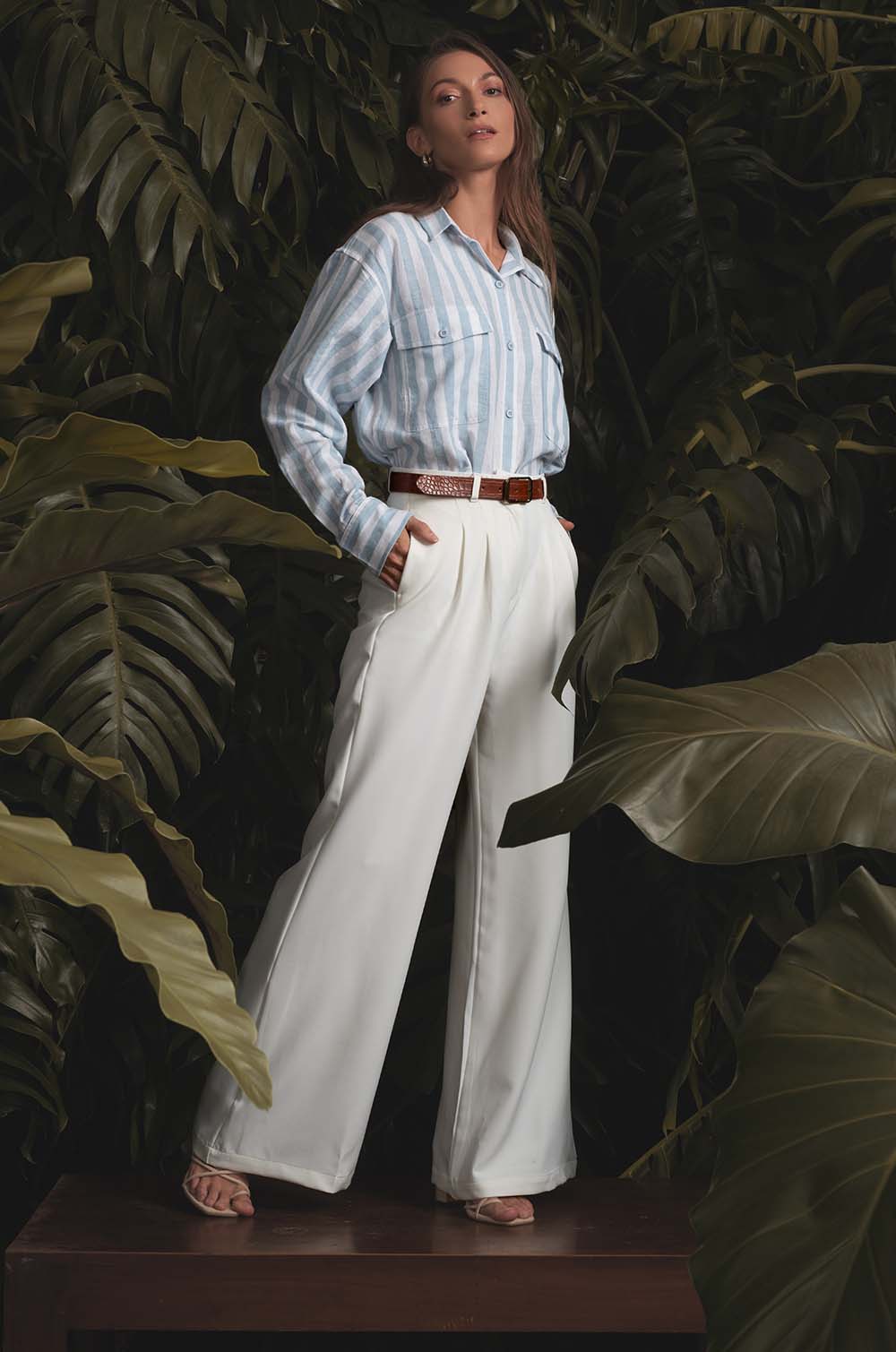 Soft Tailored Pants-Off White